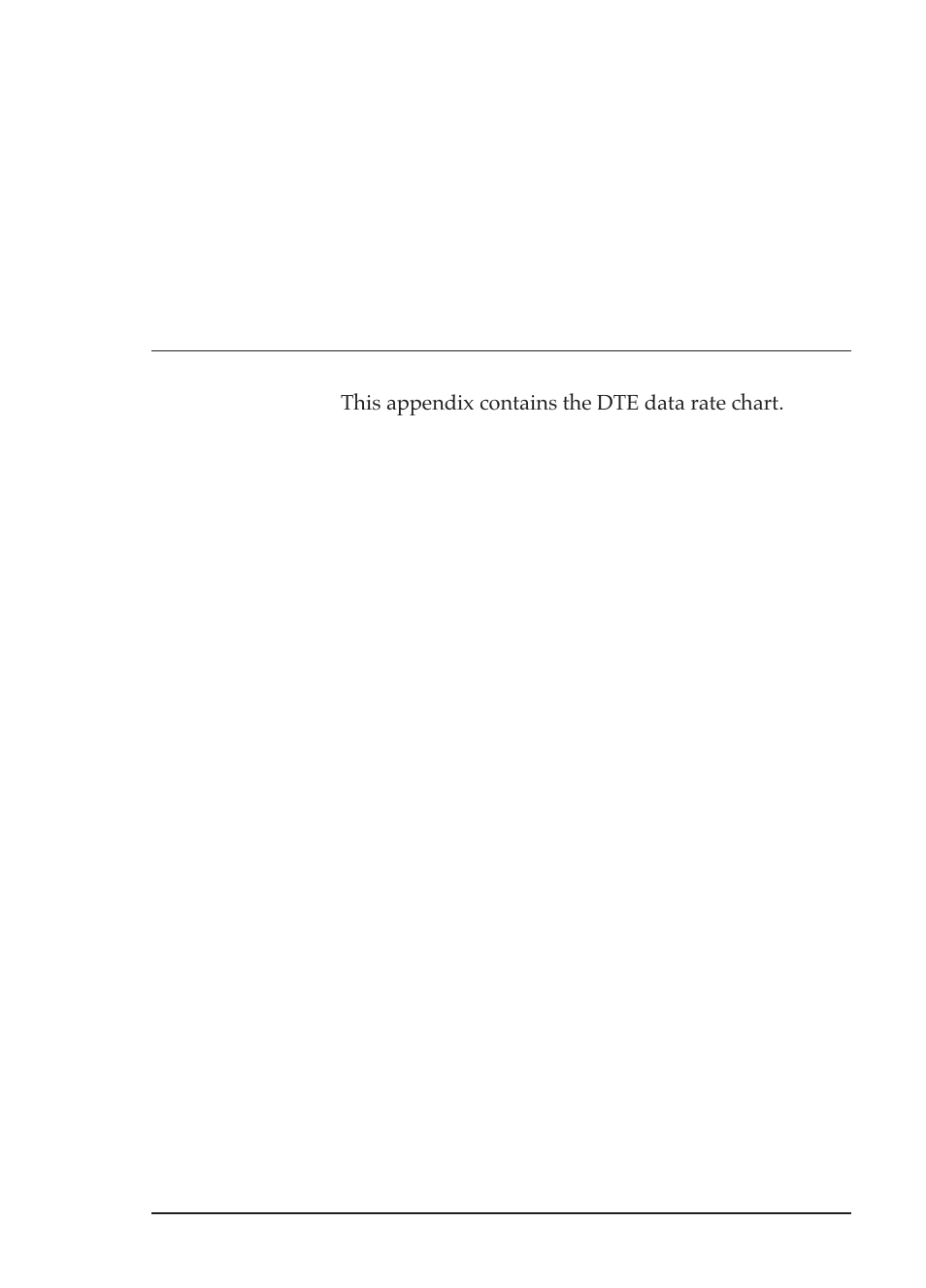 Appendix b dte data rate chart | ADTRAN TSU 600 User Manual | Page 121 / 133