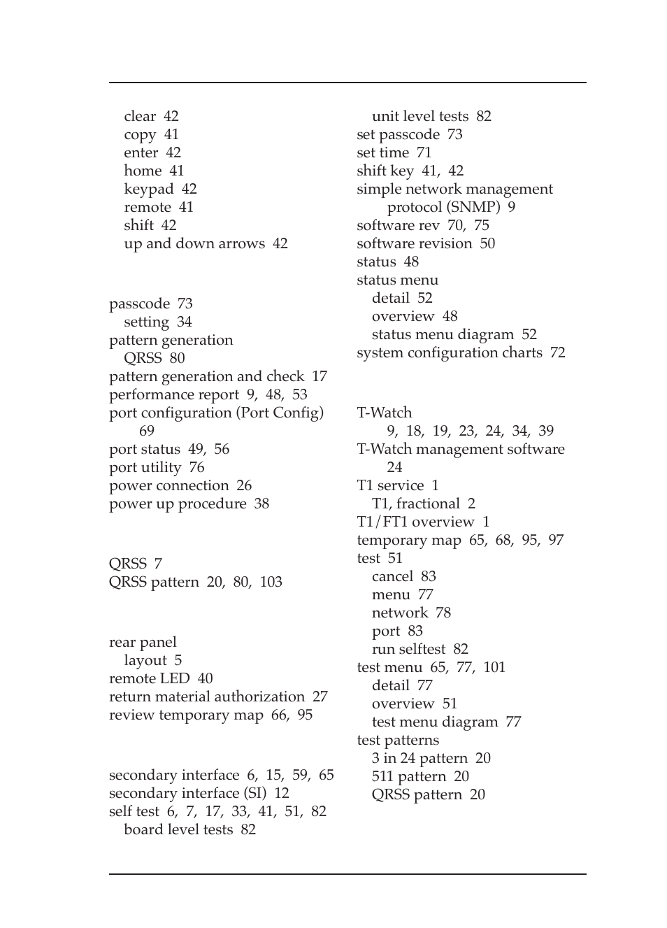 ADTRAN TSU 600 User Manual | Page 131 / 133