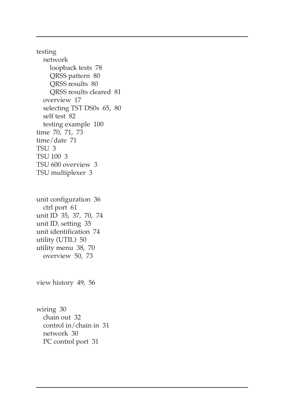 ADTRAN TSU 600 User Manual | Page 132 / 133