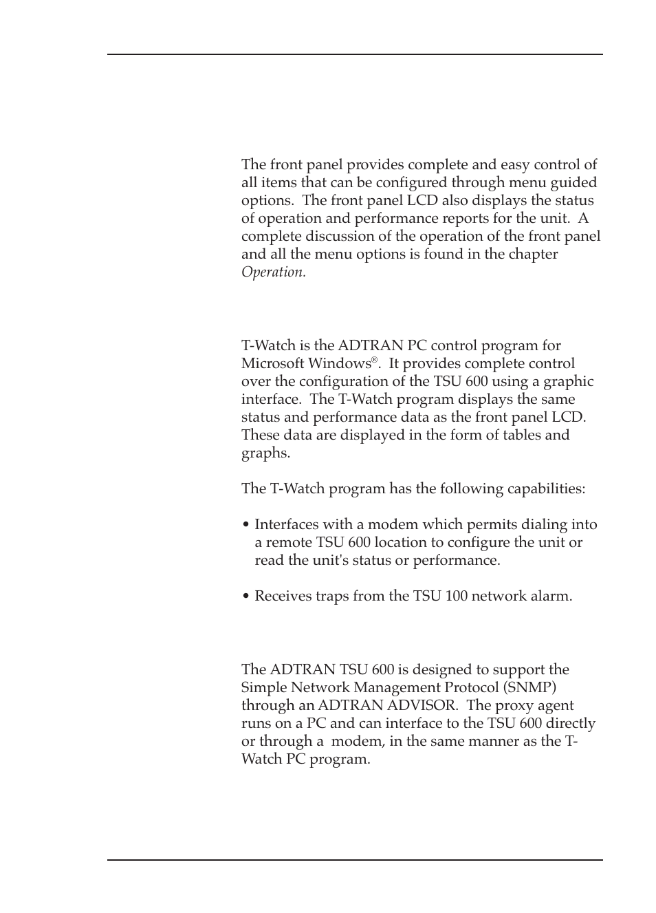 ADTRAN TSU 600 User Manual | Page 21 / 133