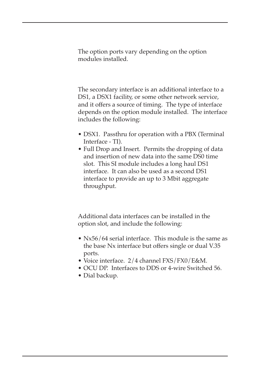 ADTRAN TSU 600 User Manual | Page 24 / 133