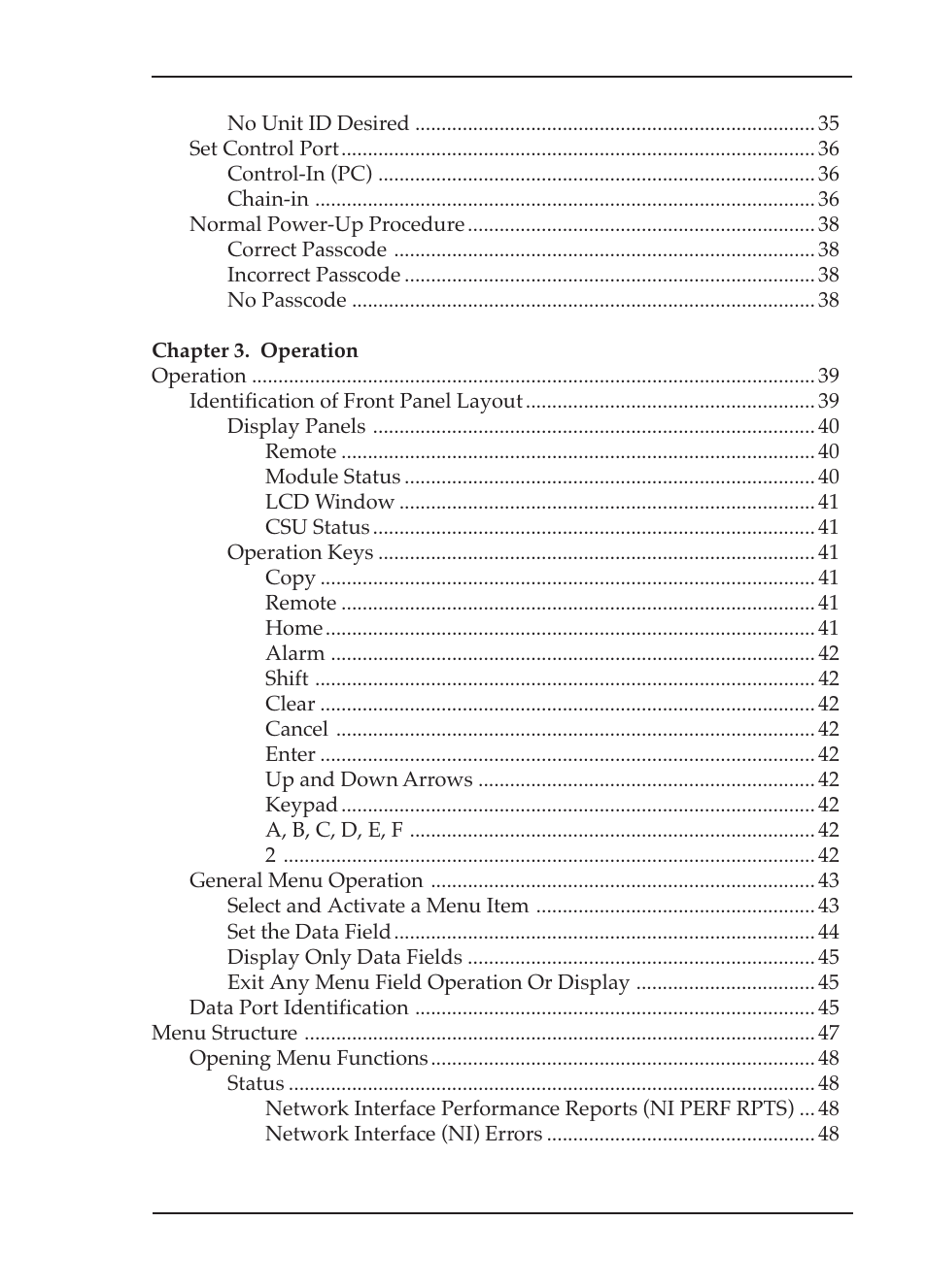 ADTRAN TSU 600 User Manual | Page 7 / 133