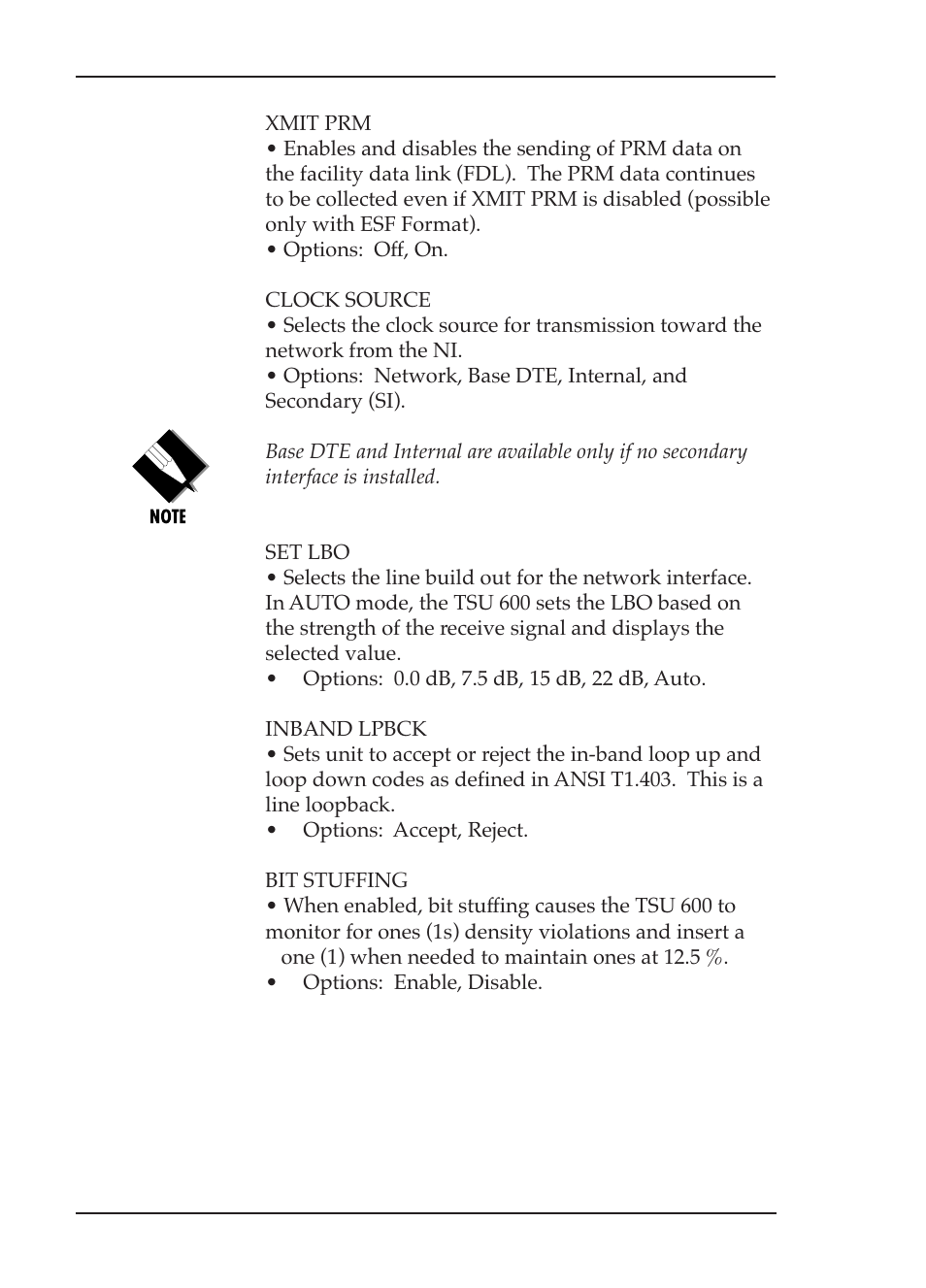 ADTRAN TSU 600 User Manual | Page 72 / 133