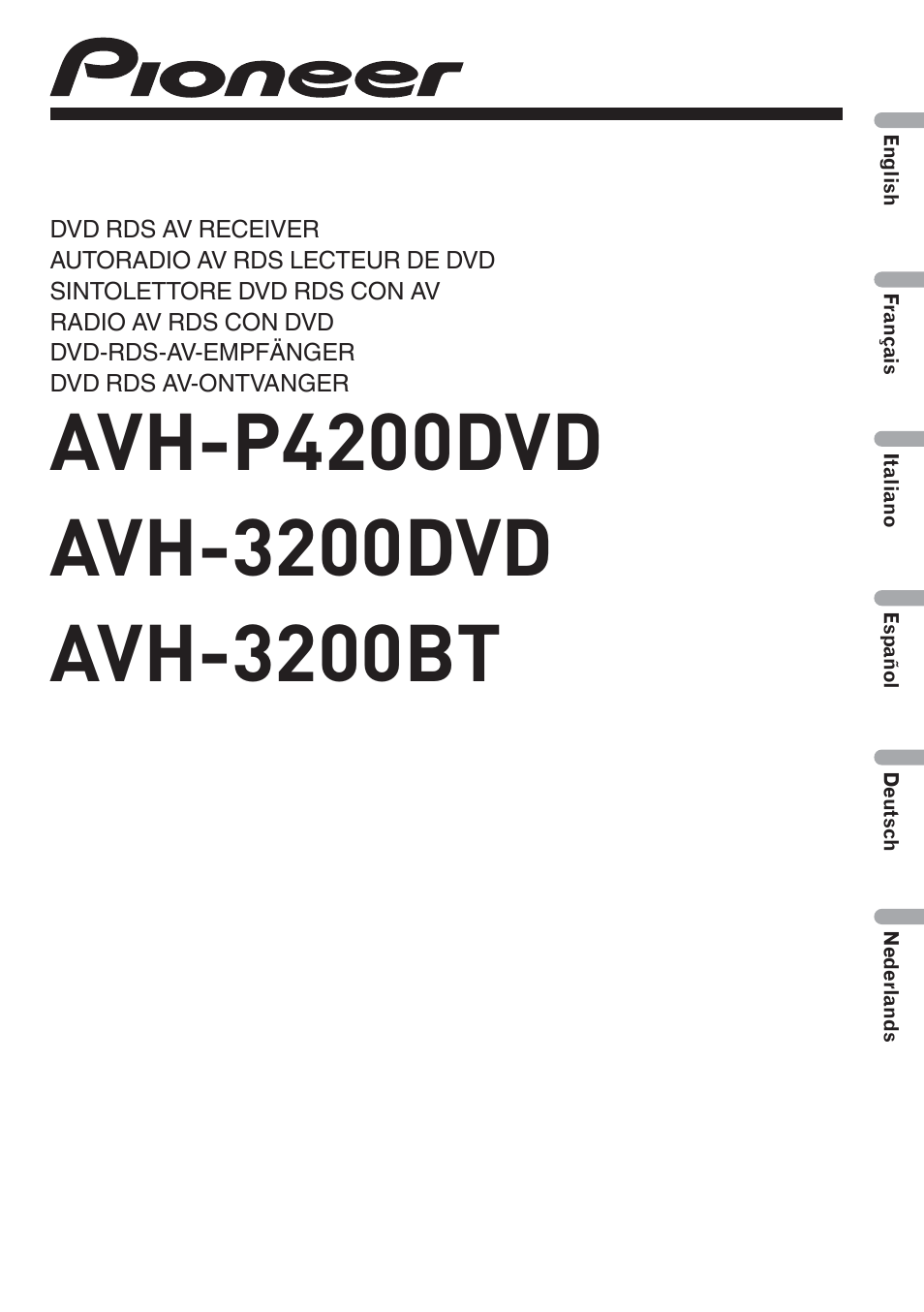 Pioneer AVH-P4200DVD User Manual | 100 pages