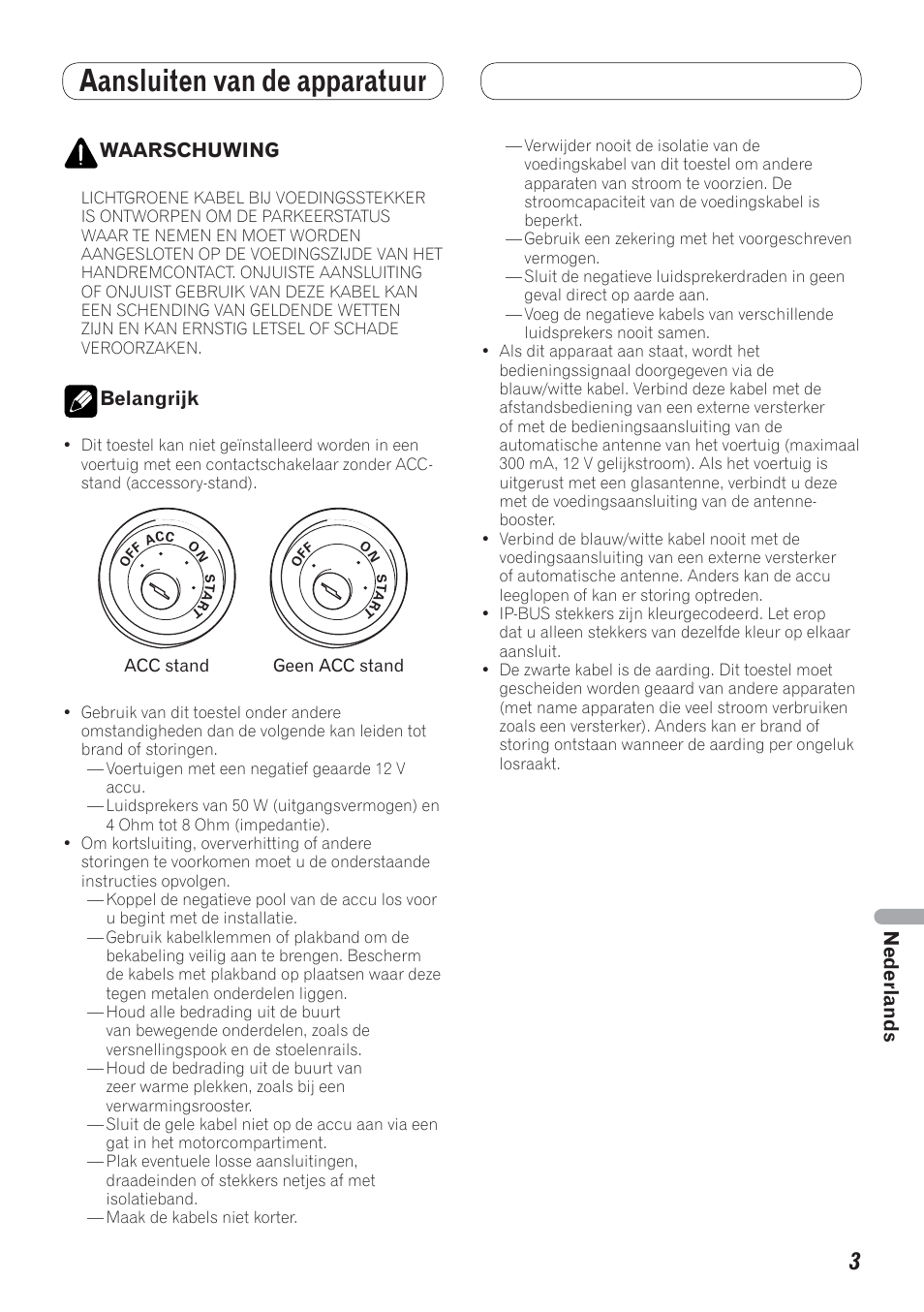 Aansluiten van de apparatuur | Pioneer AVH-P4200DVD User Manual | Page 83 / 100