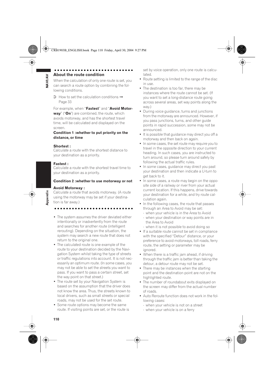Pioneer AVIC-X1 User Manual | Page 112 / 124