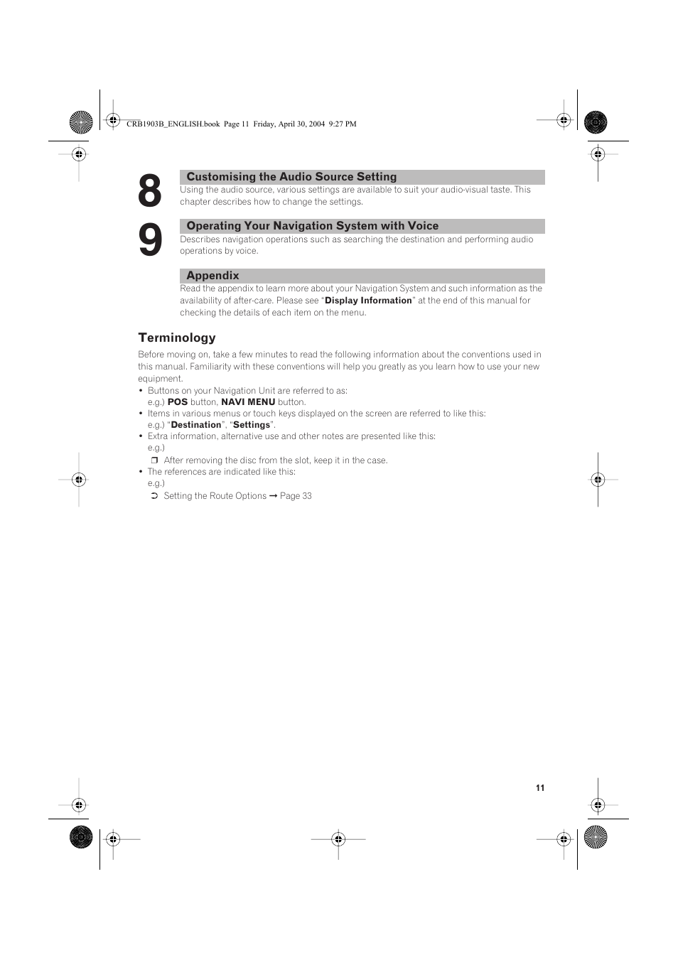 Pioneer AVIC-X1 User Manual | Page 13 / 124
