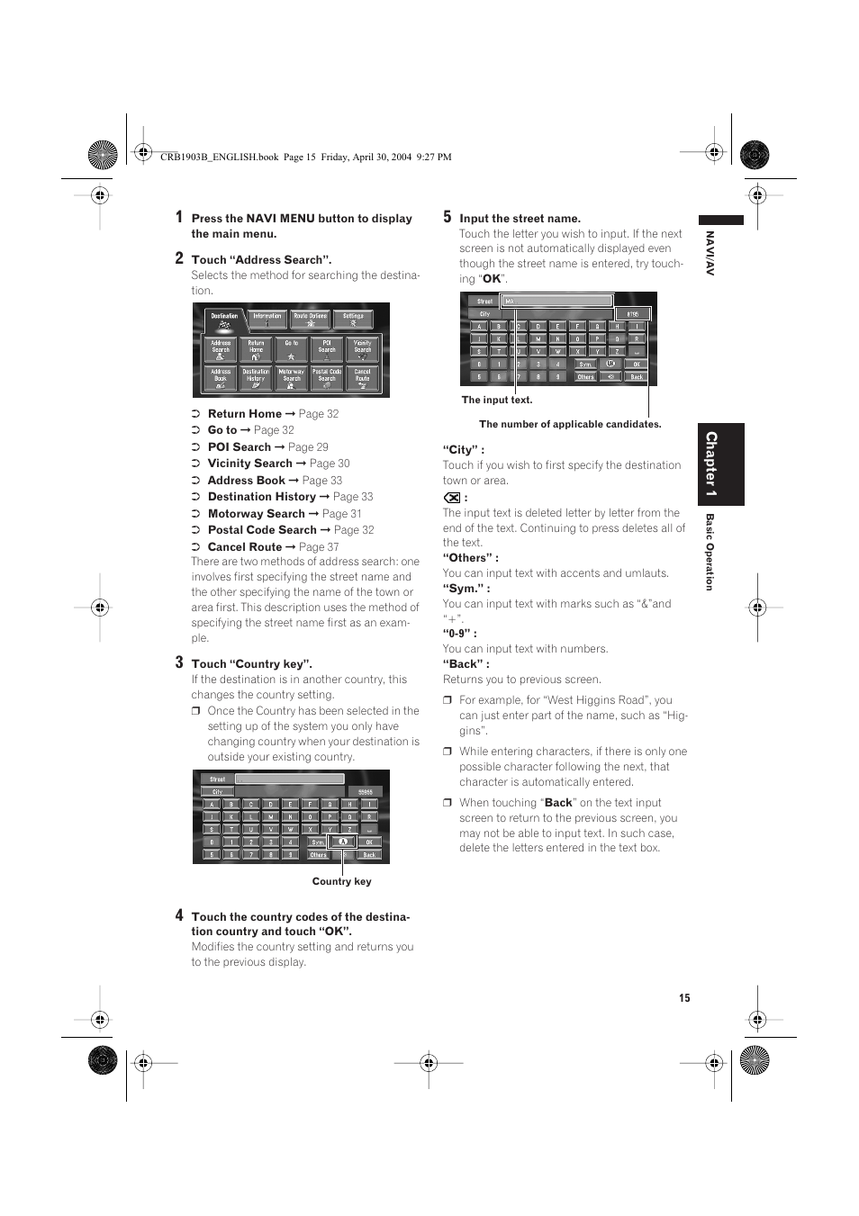 Pioneer AVIC-X1 User Manual | Page 17 / 124