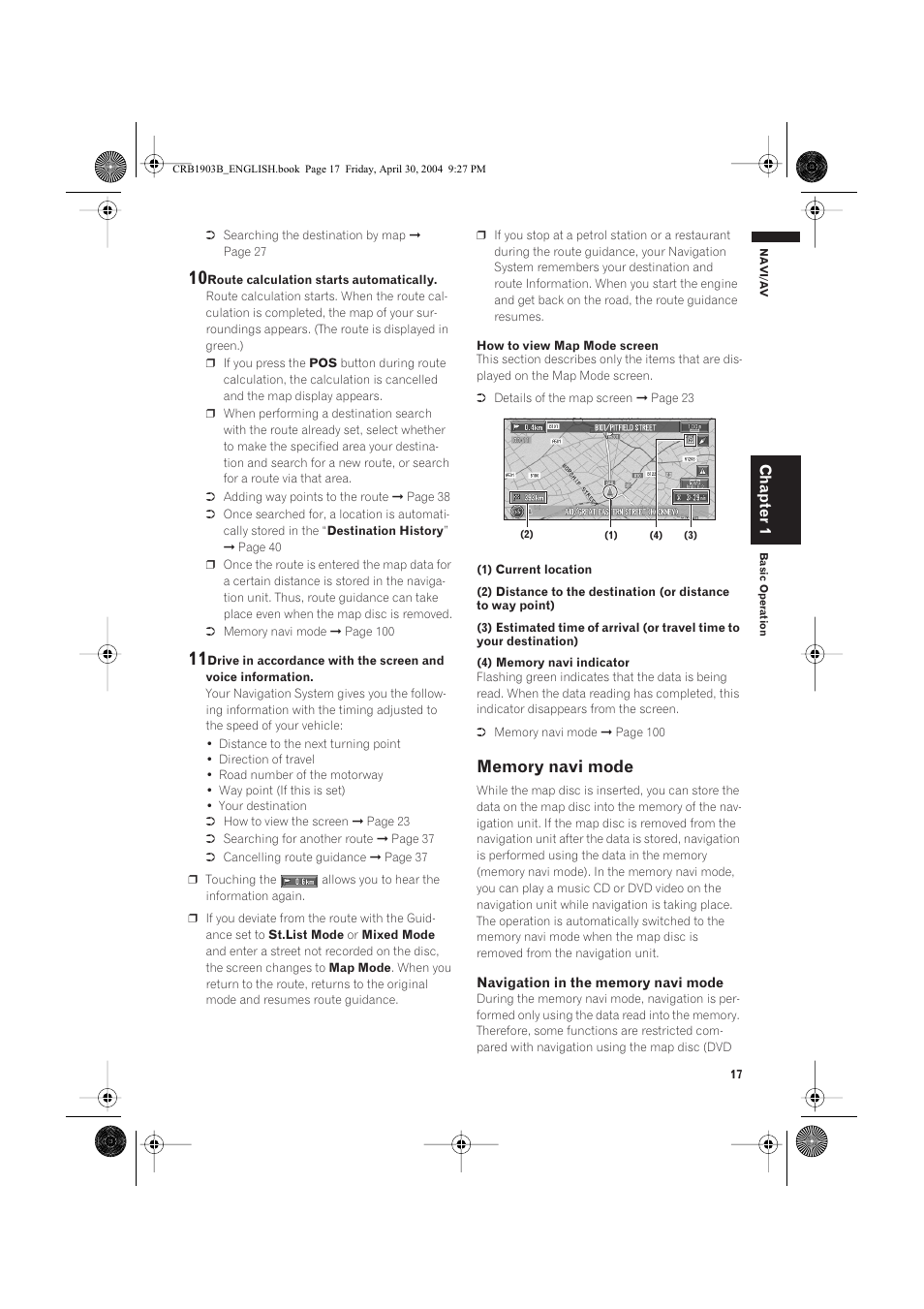 Chapter 1 | Pioneer AVIC-X1 User Manual | Page 19 / 124
