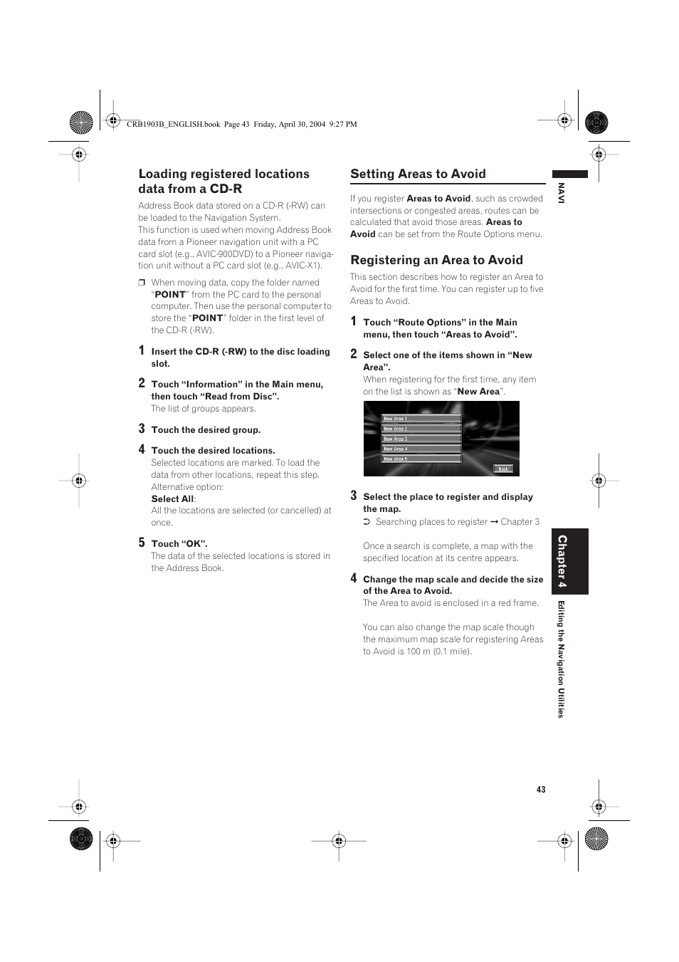 Pioneer AVIC-X1 User Manual | Page 45 / 124
