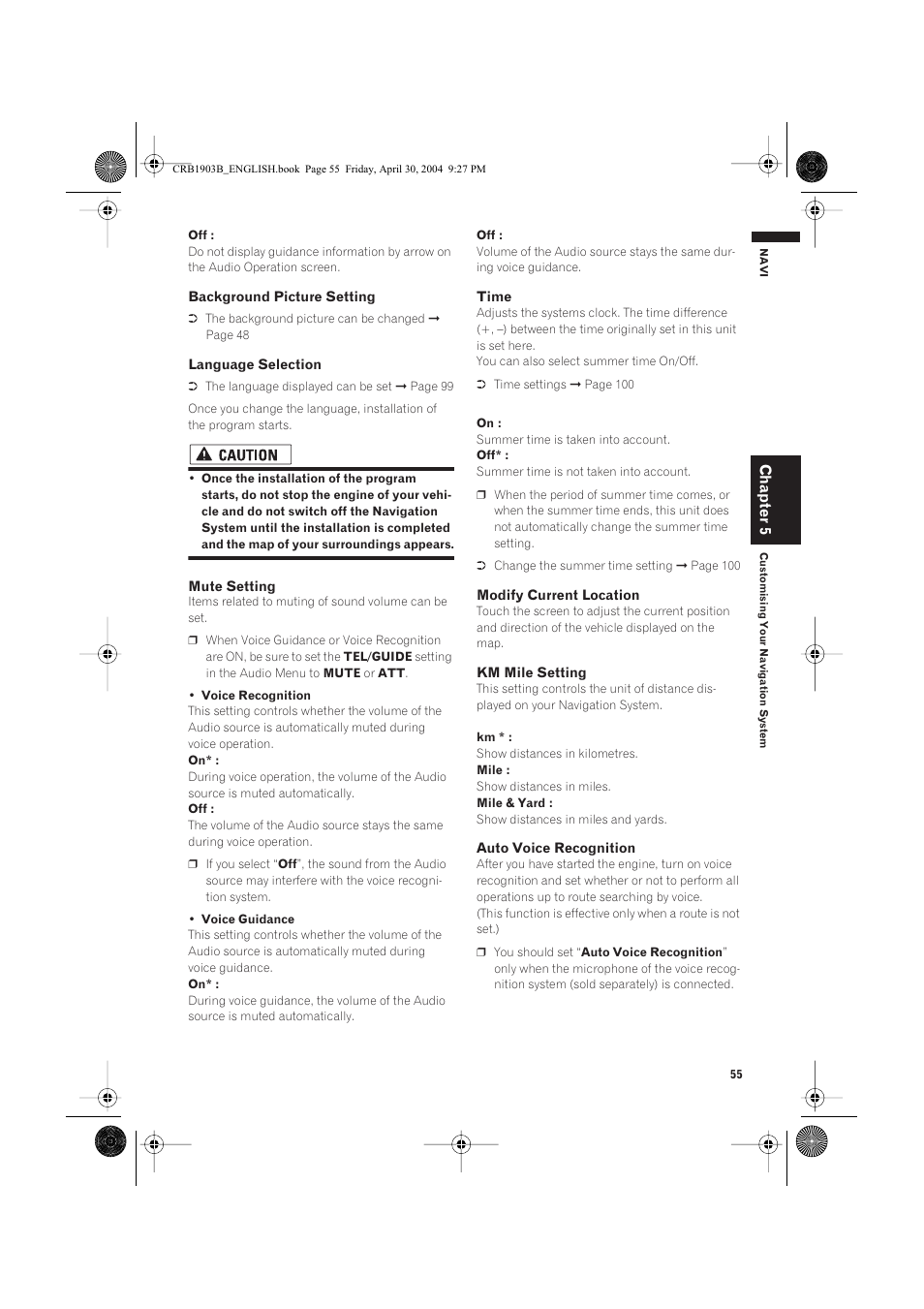 Chapter 5 | Pioneer AVIC-X1 User Manual | Page 57 / 124