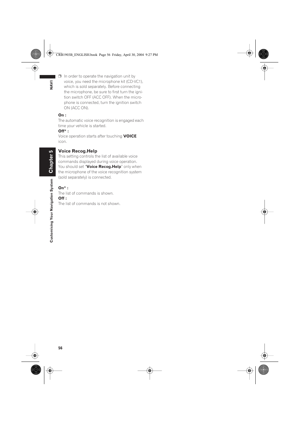 Chapter 5 | Pioneer AVIC-X1 User Manual | Page 58 / 124