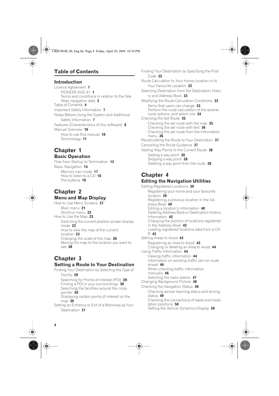 Pioneer AVIC-X1 User Manual | Page 6 / 124