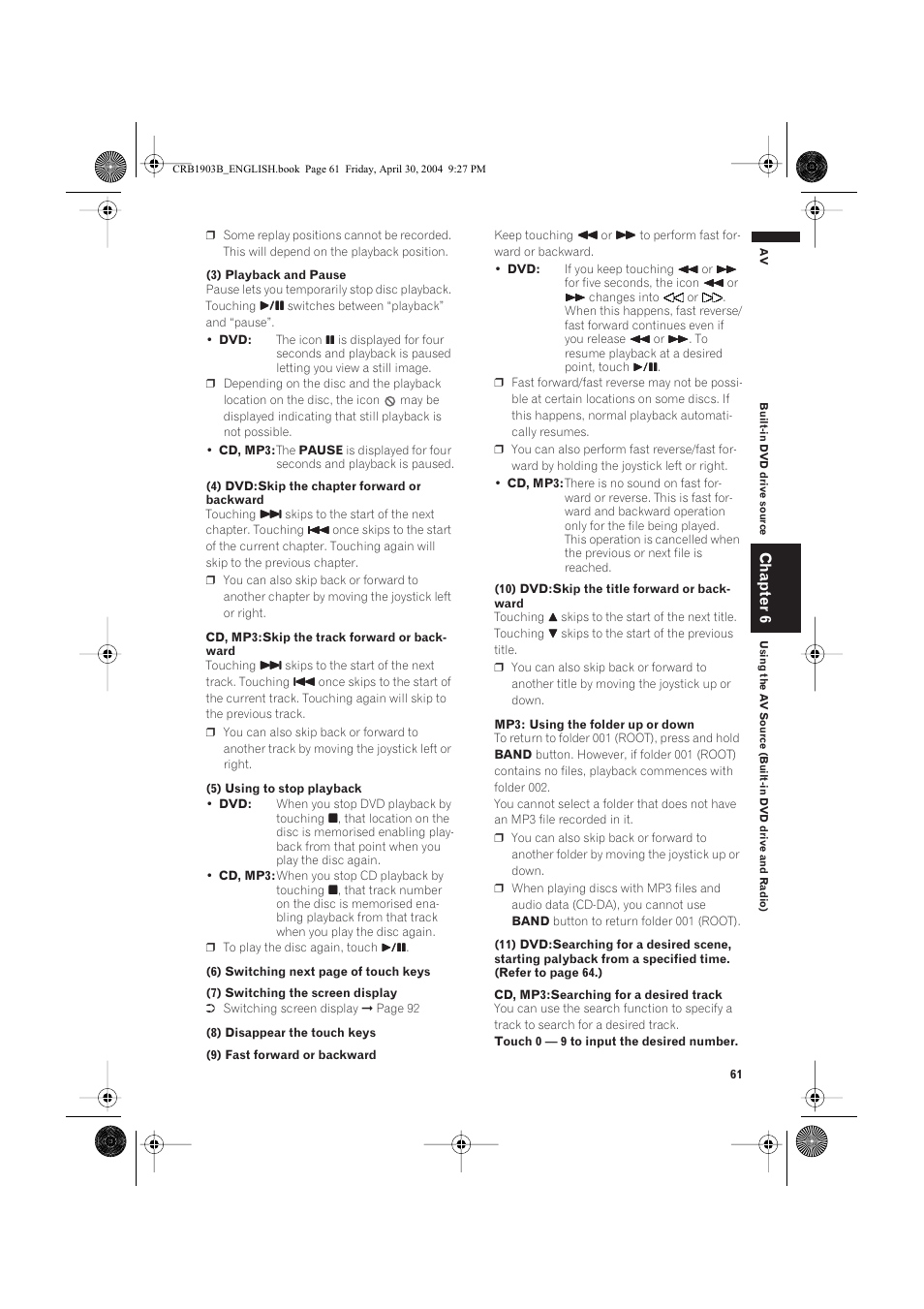 Chapter 6 | Pioneer AVIC-X1 User Manual | Page 63 / 124