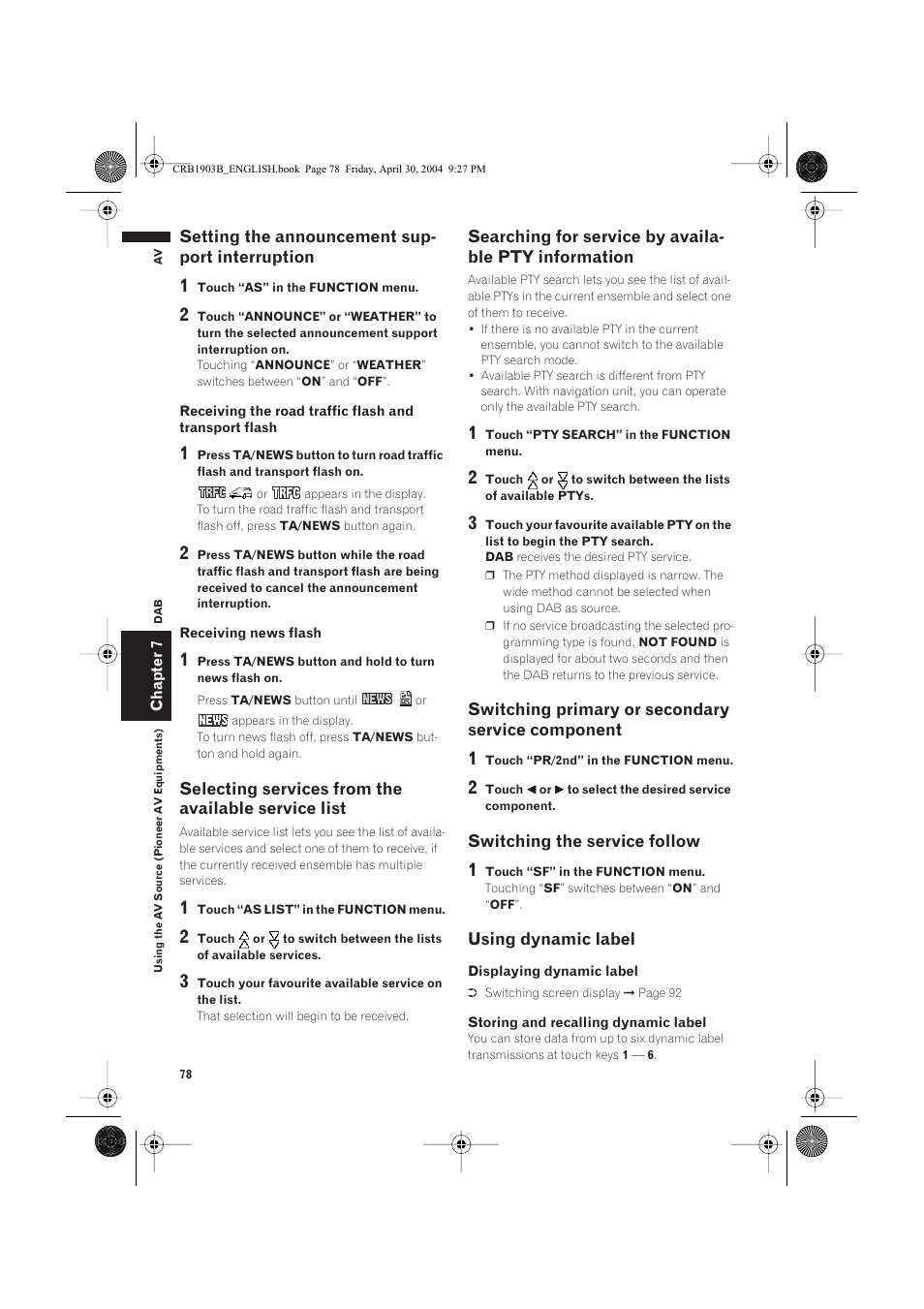Pioneer AVIC-X1 User Manual | Page 80 / 124