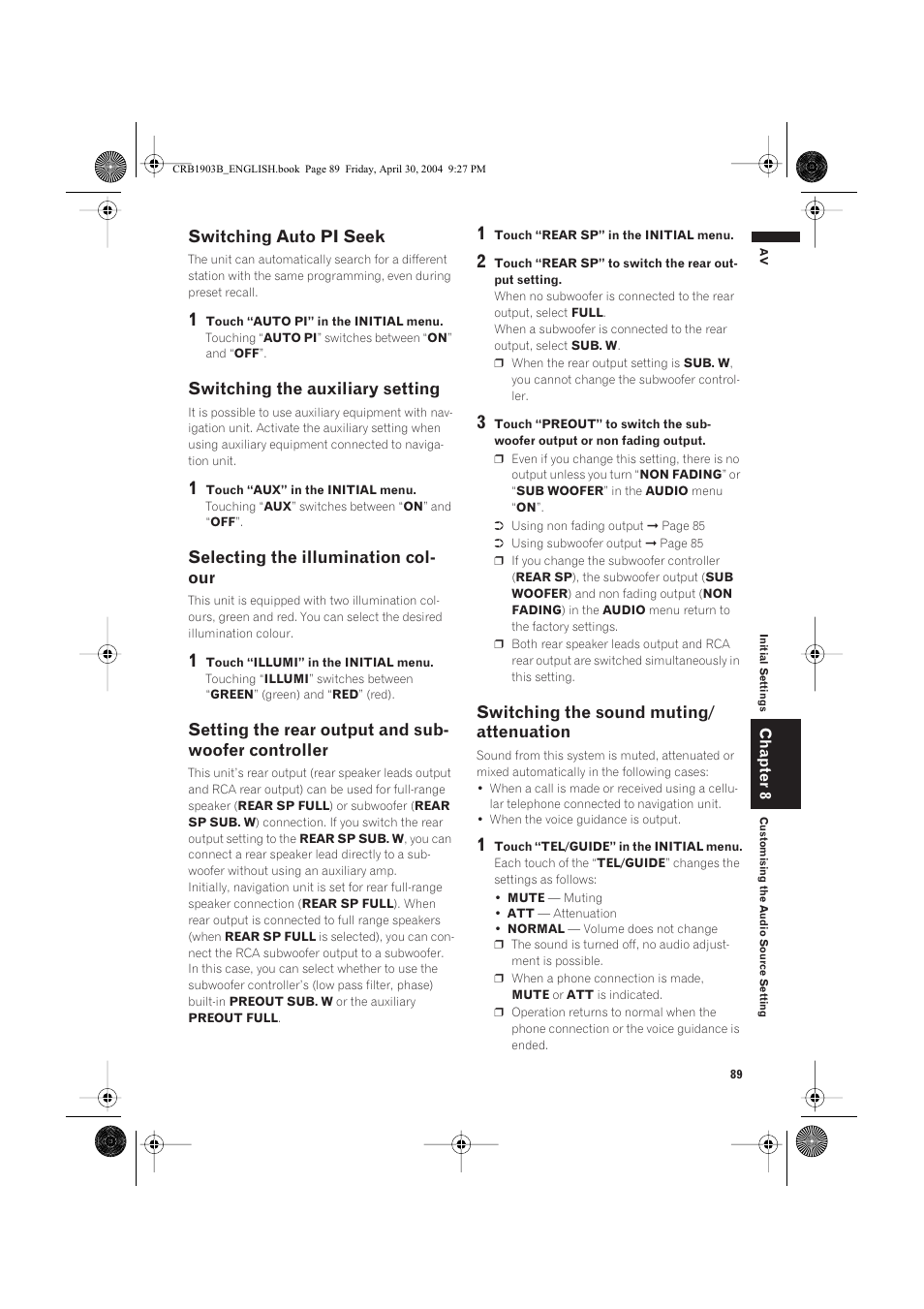 Pioneer AVIC-X1 User Manual | Page 91 / 124