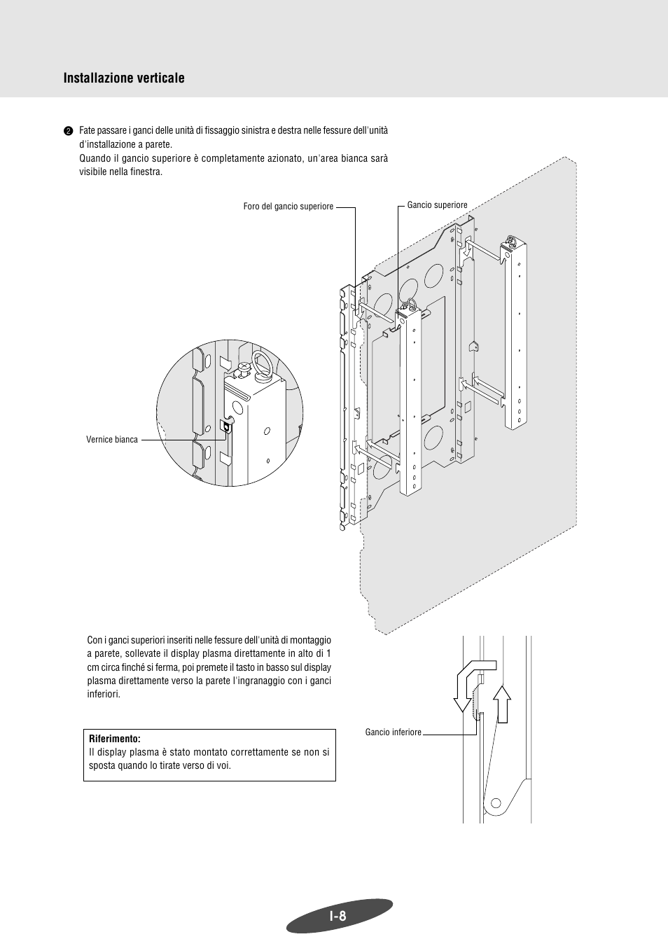 Installazione verticale | Pioneer PDK-WM03 User Manual | Page 49 / 62