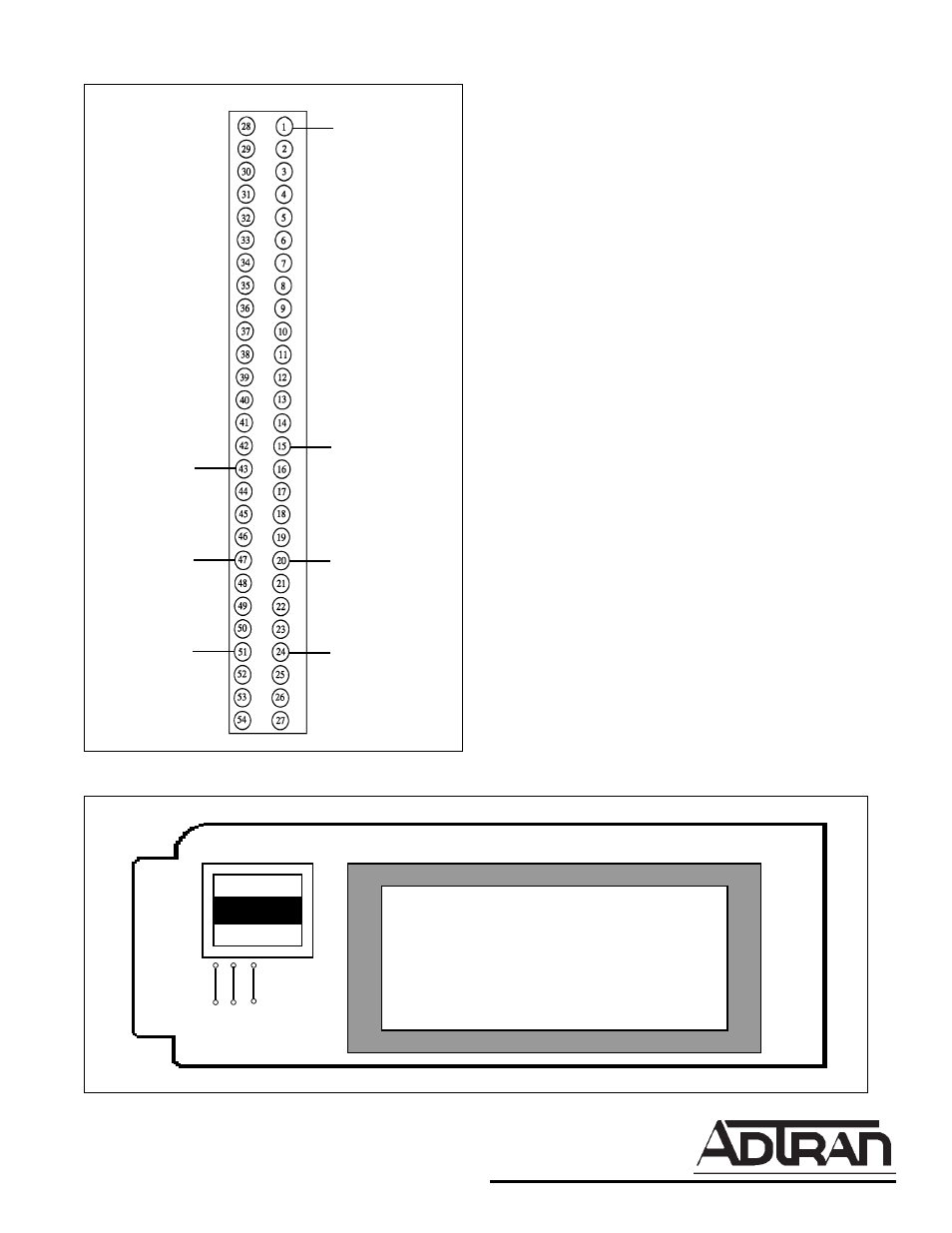 Figure 3. connector pin assignments | ADTRAN D4-U-RPM User Manual | Page 3 / 3