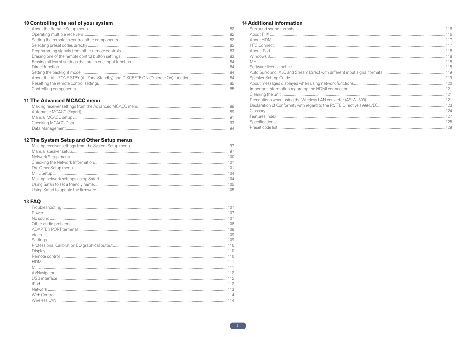 Pioneer SC-LX57-S User Manual | Page 4 / 134