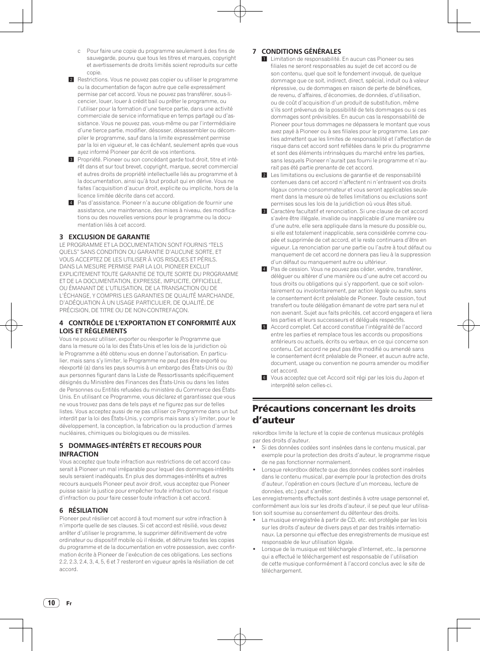 Précautions concernant les droits d’auteur | Pioneer CDJ-900NXS User Manual | Page 18 / 84