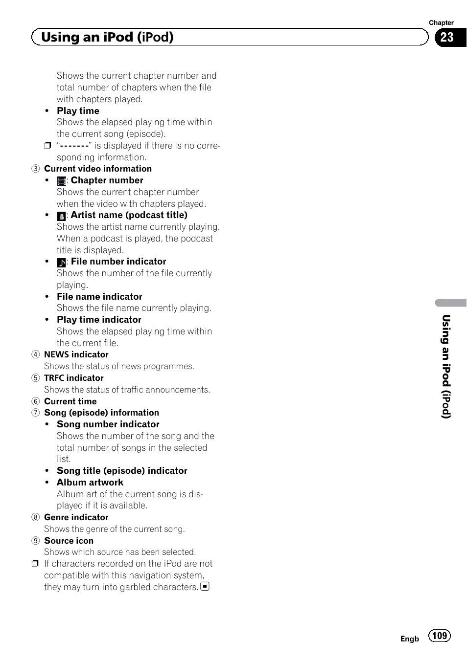 Using an ipod (ipod) | Pioneer AVIC-F9220BT User Manual | Page 109 / 200