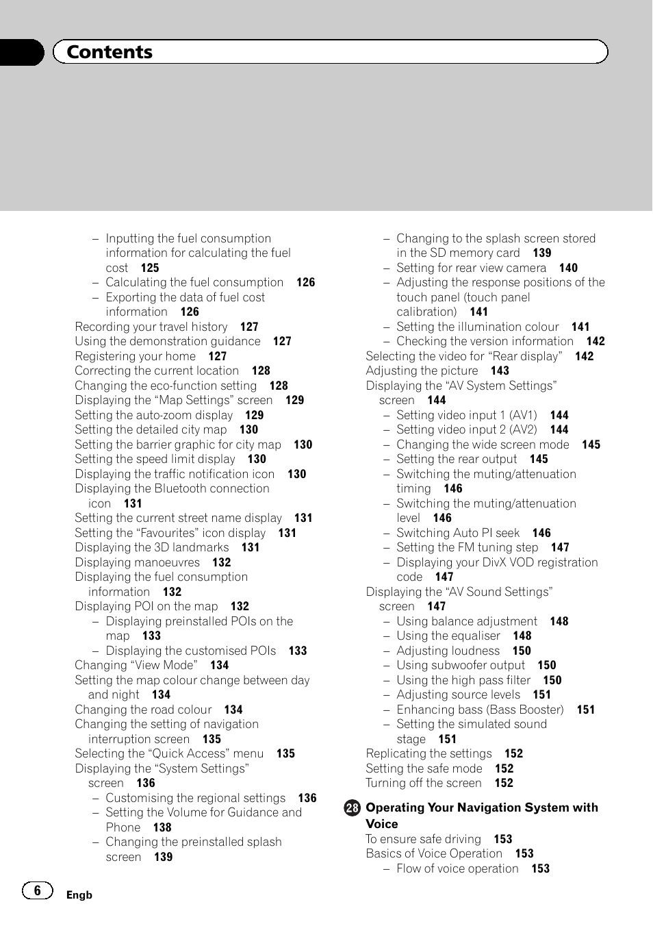 Pioneer AVIC-F9220BT User Manual | Page 6 / 200