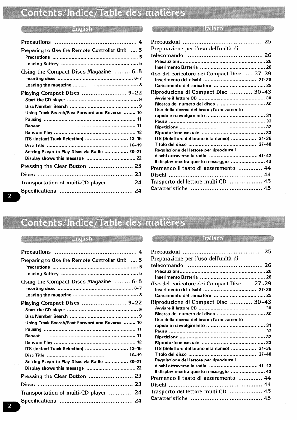 Pioneer CDX-FM657 User Manual | Page 2 / 68