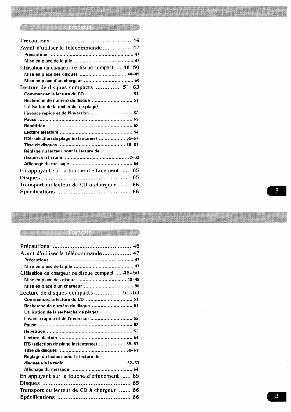 Pioneer CDX-FM657 User Manual | Page 3 / 68