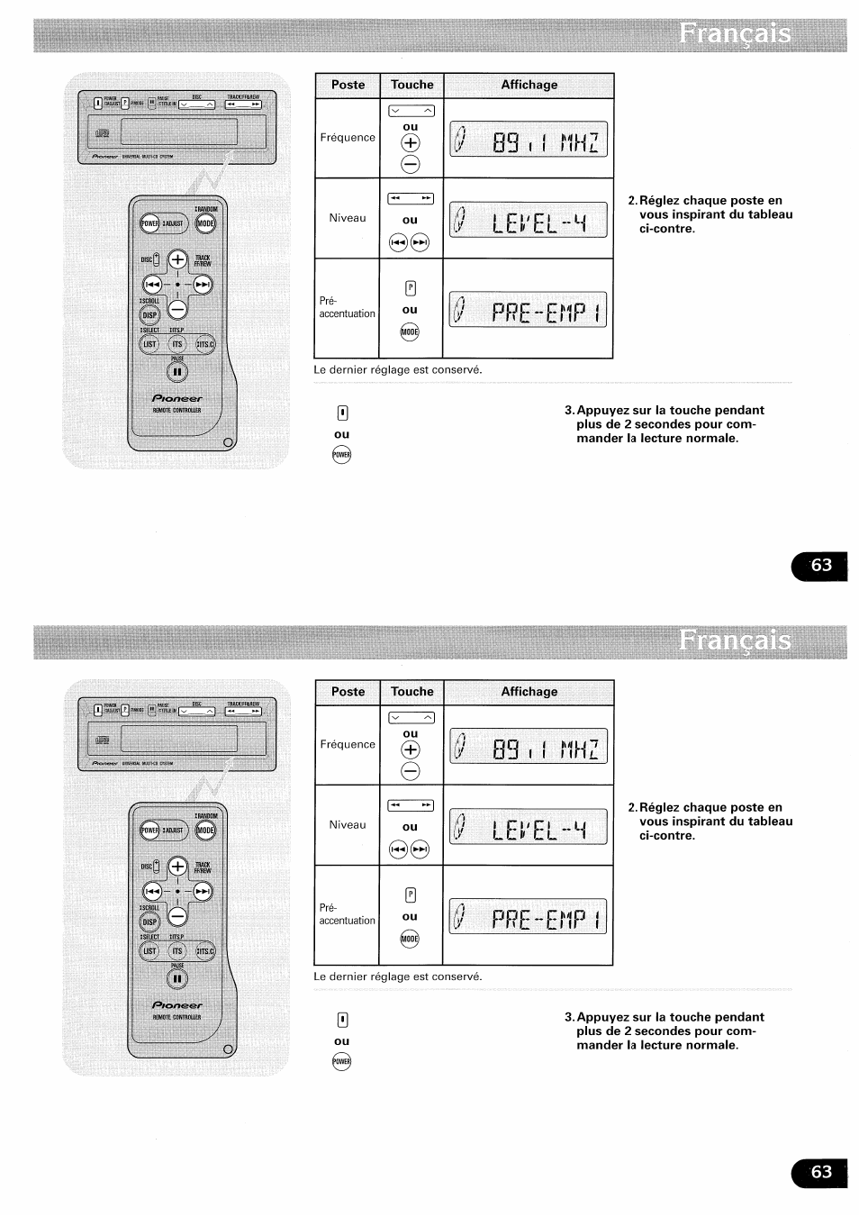 Pioneer CDX-FM657 User Manual | Page 63 / 68