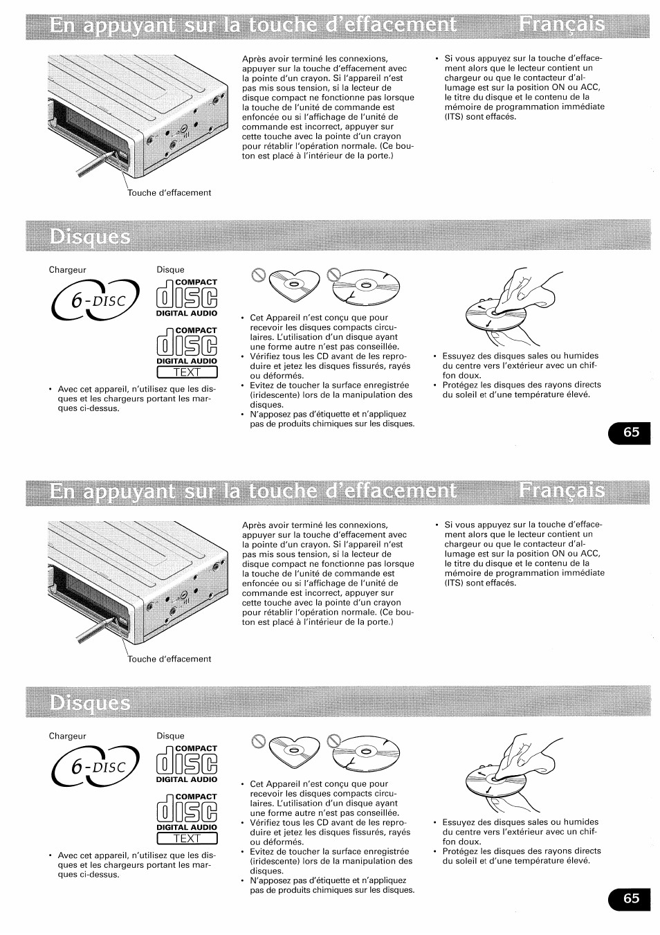 Pioneer CDX-FM657 User Manual | Page 65 / 68