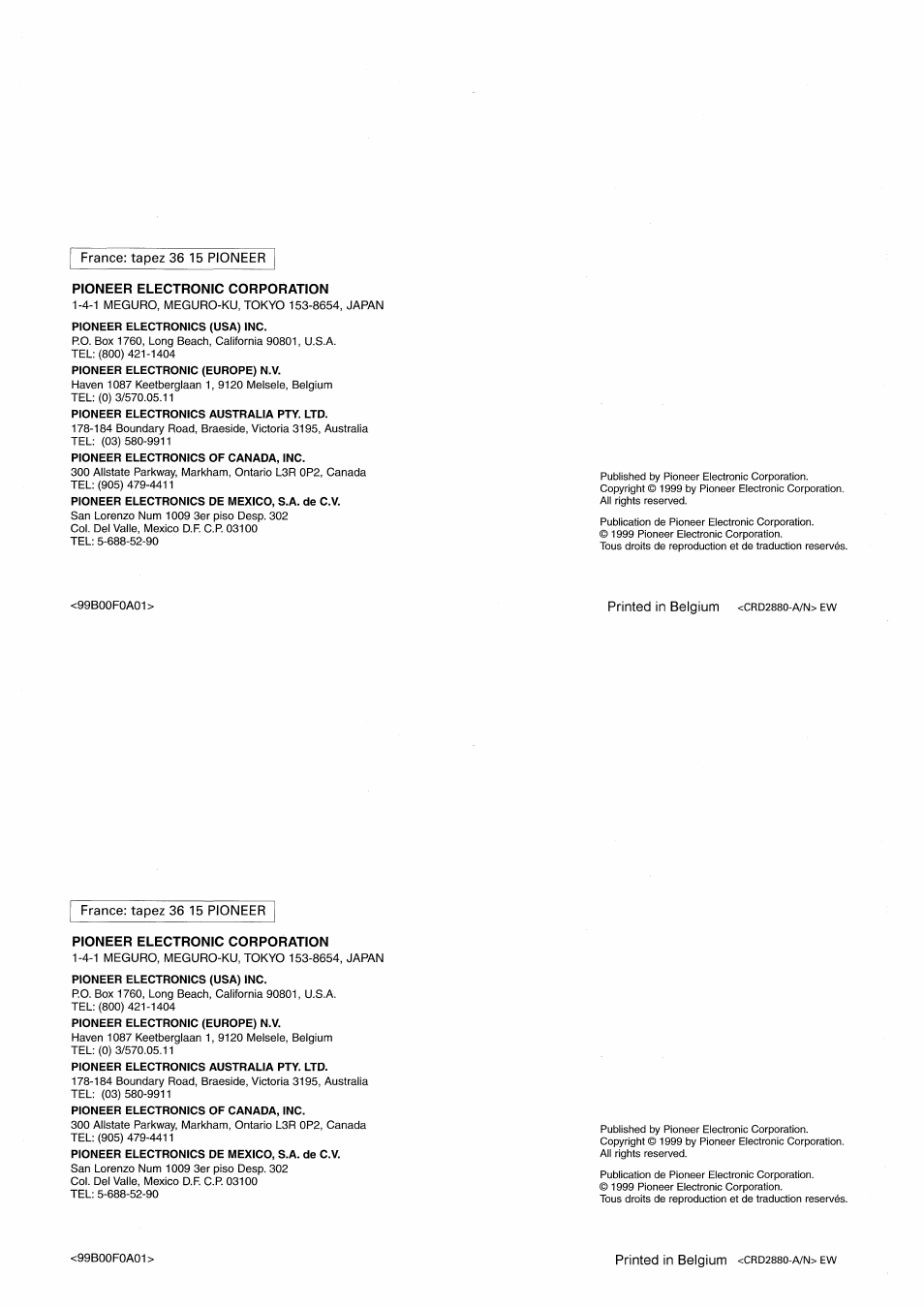 Pioneer CDX-FM657 User Manual | Page 68 / 68
