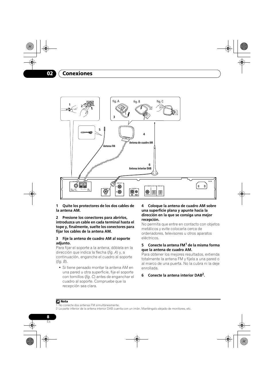 Conexiones 02 | Pioneer F-F6MK2-K User Manual | Page 158 / 182