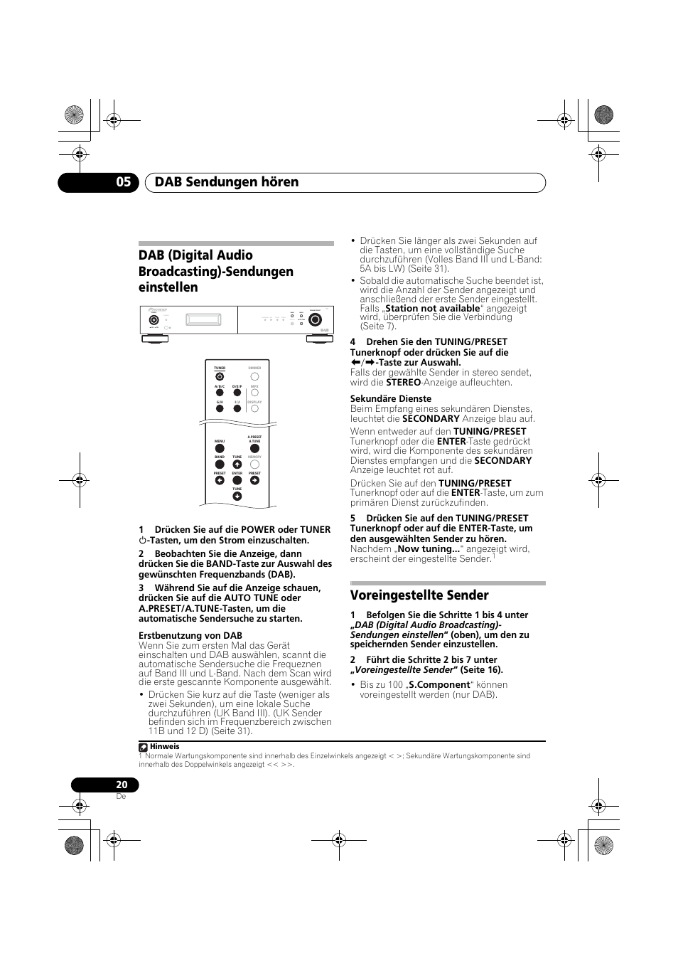 Voreingestellte sender, Dab sendungen hören 05 | Pioneer F-F6MK2-K User Manual | Page 80 / 182