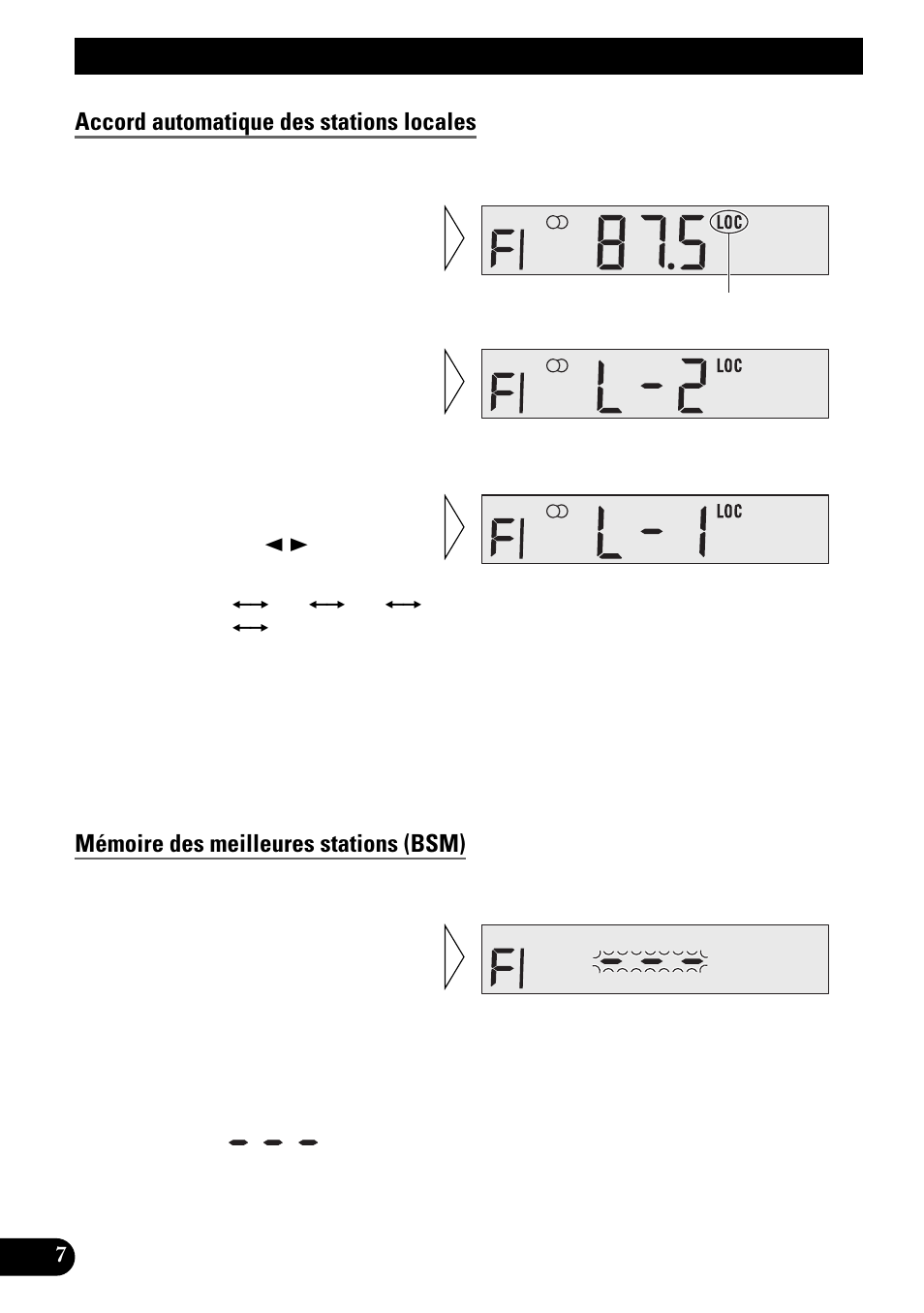 Utilisation du syntoniseur, Mémoire des meilleures stations (bsm), Accord automatique des stations locales | Pioneer KEH-1940 User Manual | Page 50 / 88