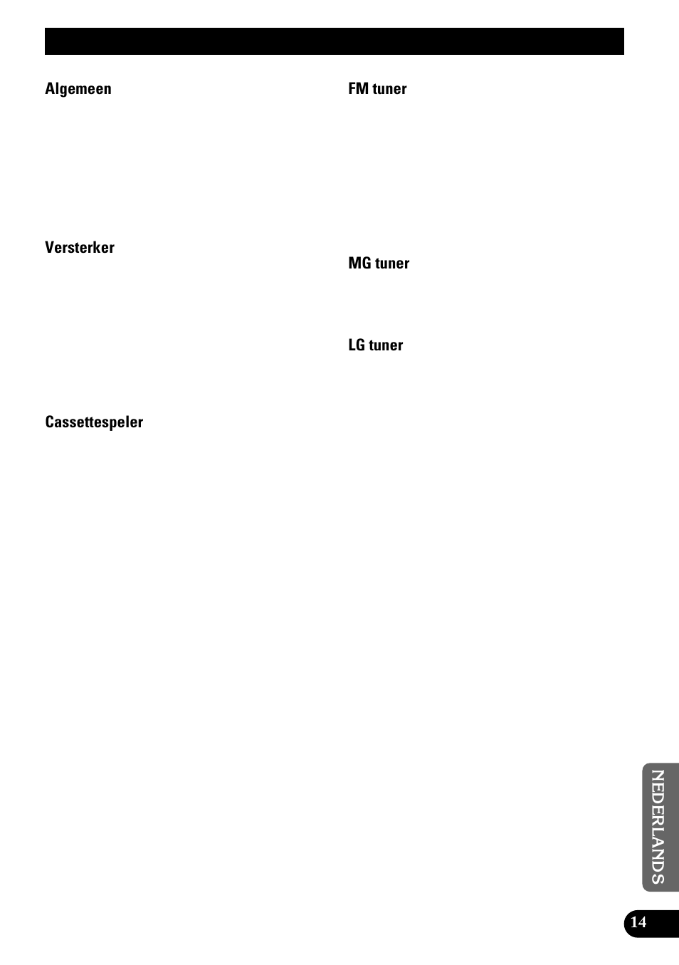 Technische gegevens | Pioneer KEH-1940 User Manual | Page 85 / 88