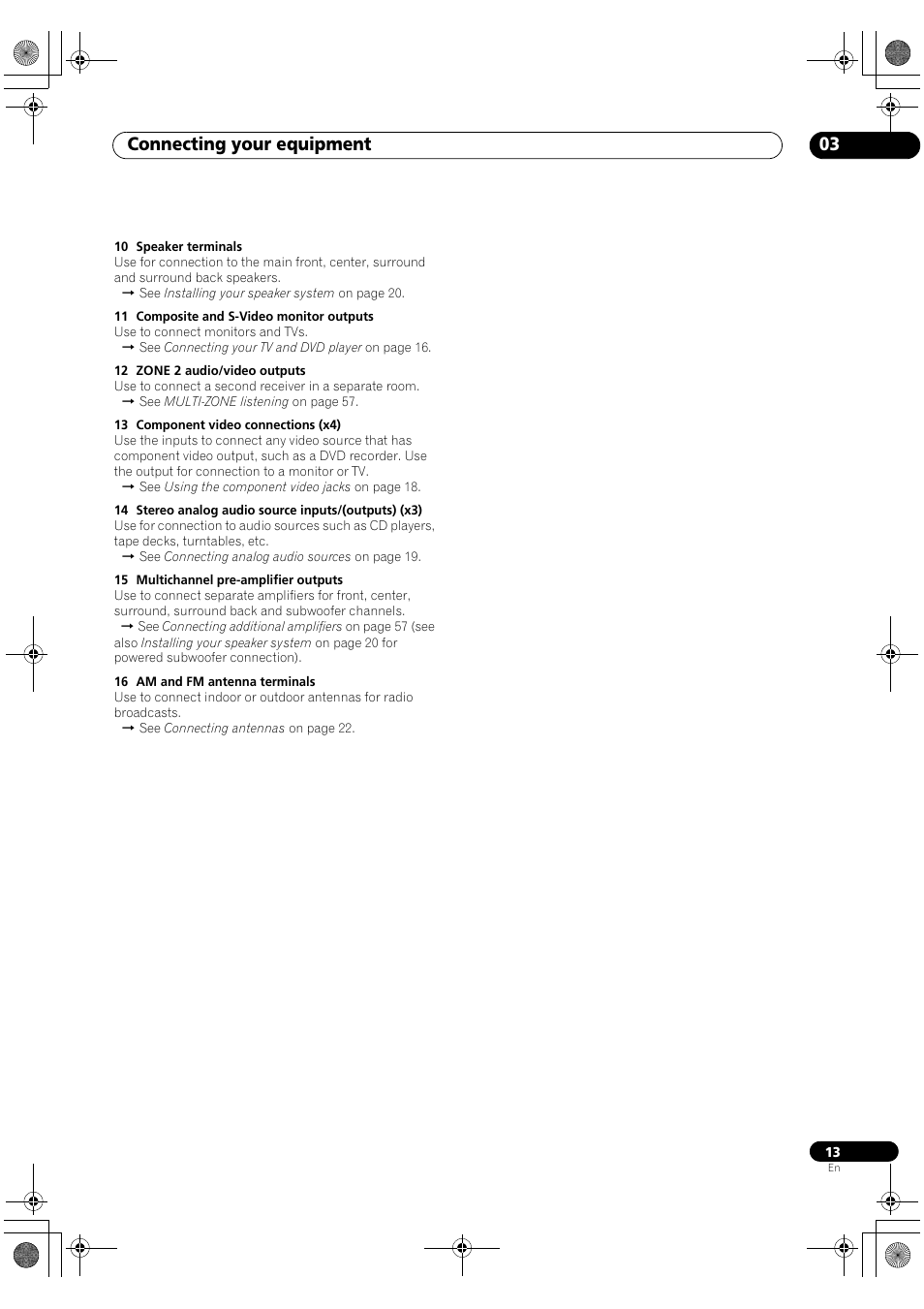 Connecting your equipment 03 | Pioneer VSX-1018AH-S User Manual | Page 13 / 96