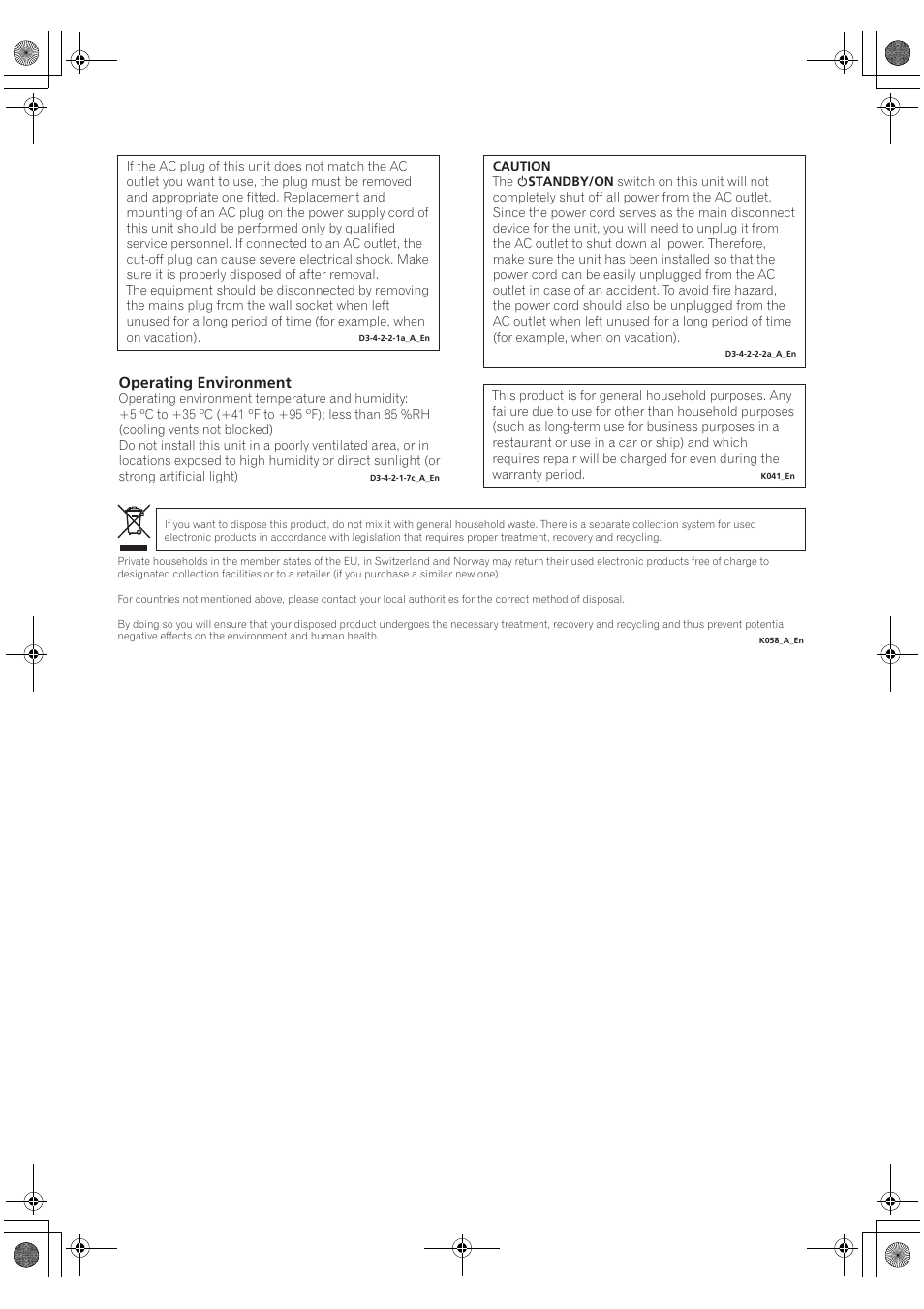 Operating environment | Pioneer VSX-1018AH-S User Manual | Page 3 / 96