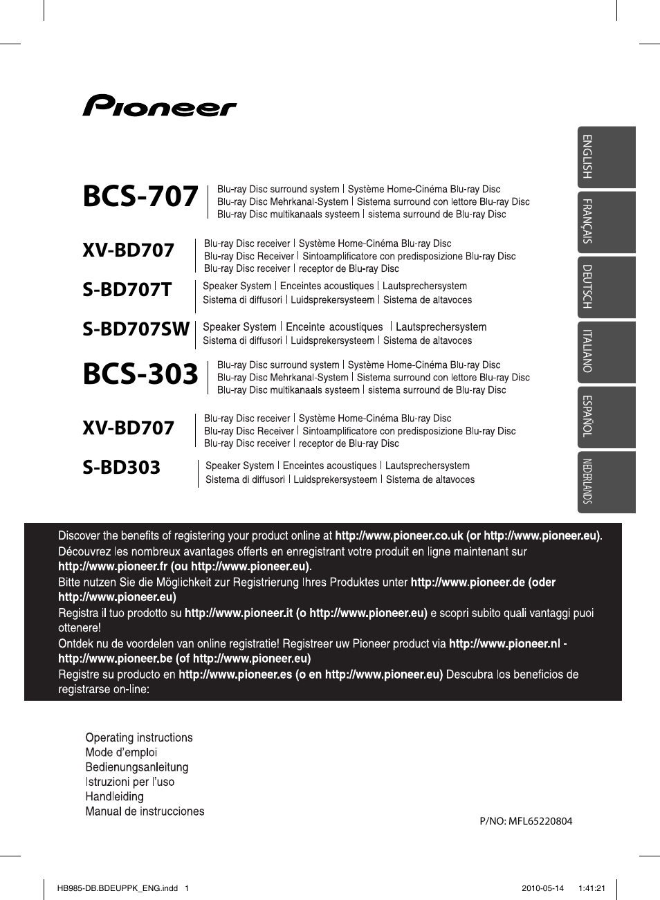 Pioneer BCS-303 User Manual | 448 pages