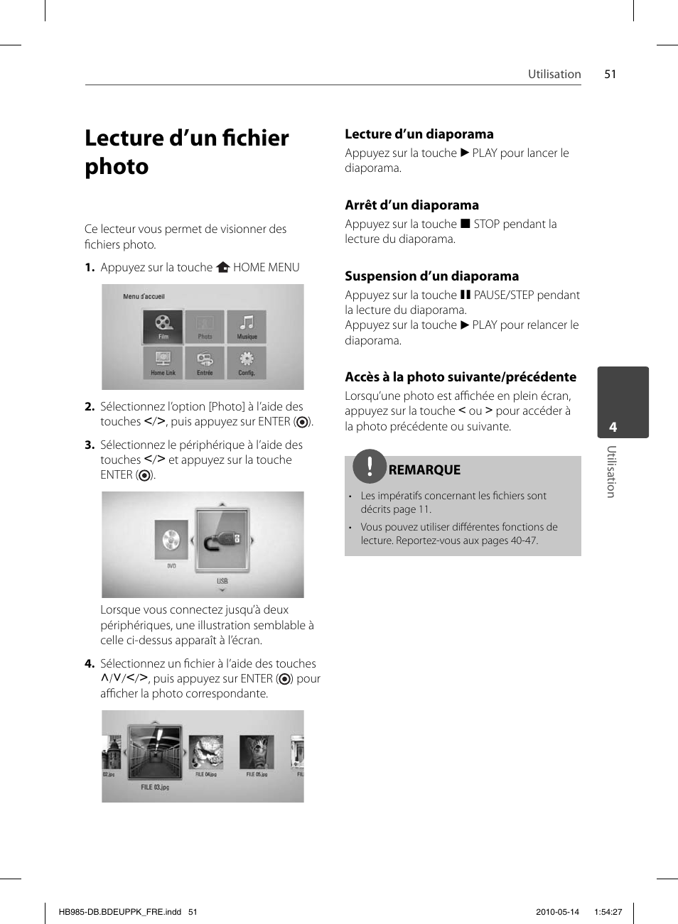 Lecture d’un fi chier photo | Pioneer BCS-303 User Manual | Page 125 / 448