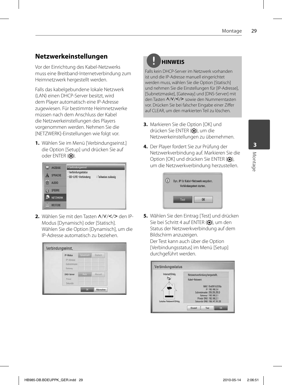 Netzwerkeinstellungen | Pioneer BCS-303 User Manual | Page 177 / 448