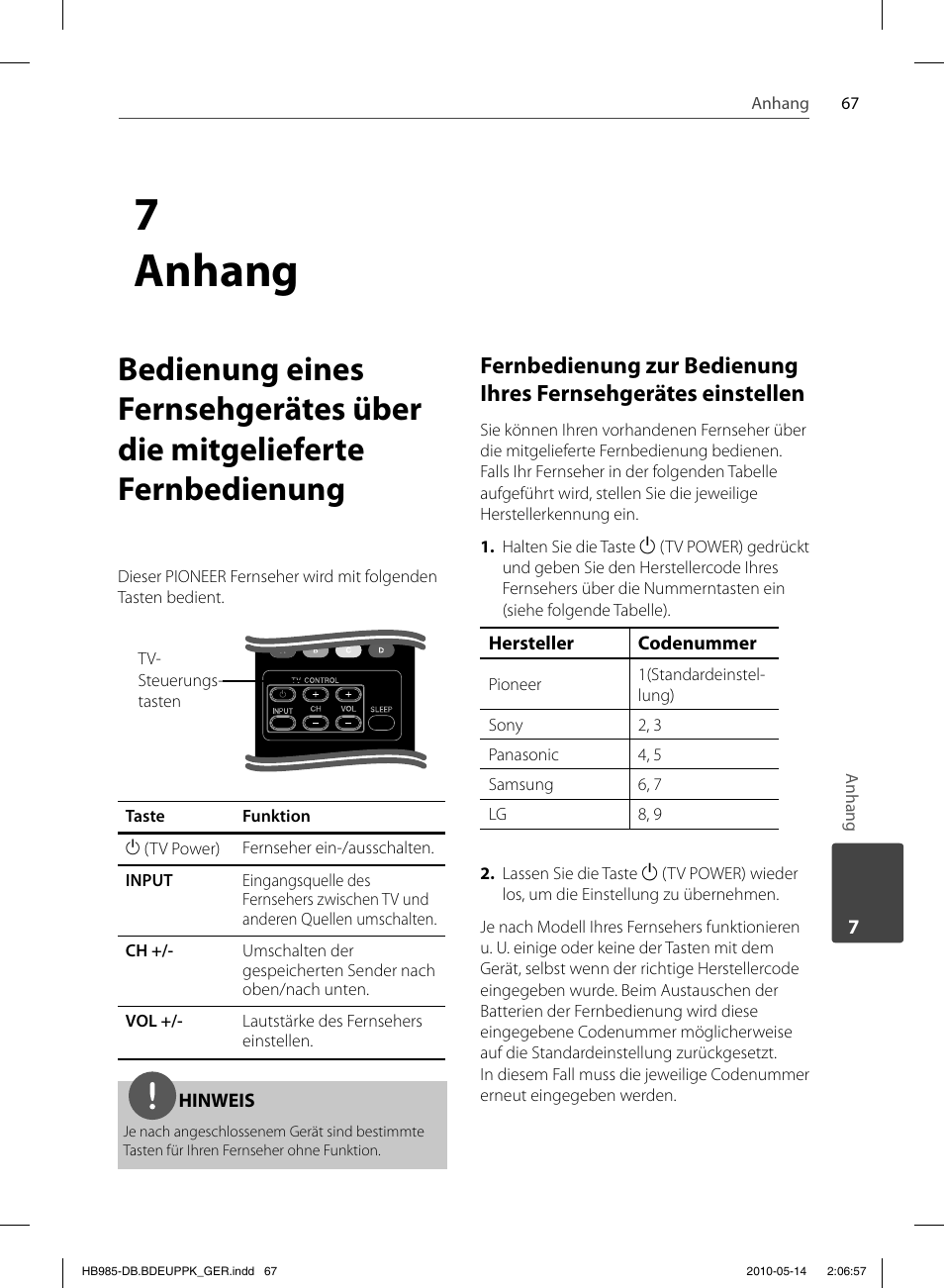 7 anhang | Pioneer BCS-303 User Manual | Page 215 / 448