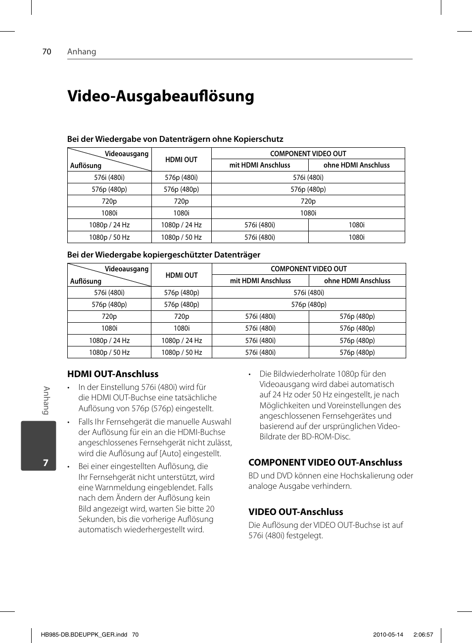 Video-ausgabeaufl ösung | Pioneer BCS-303 User Manual | Page 218 / 448