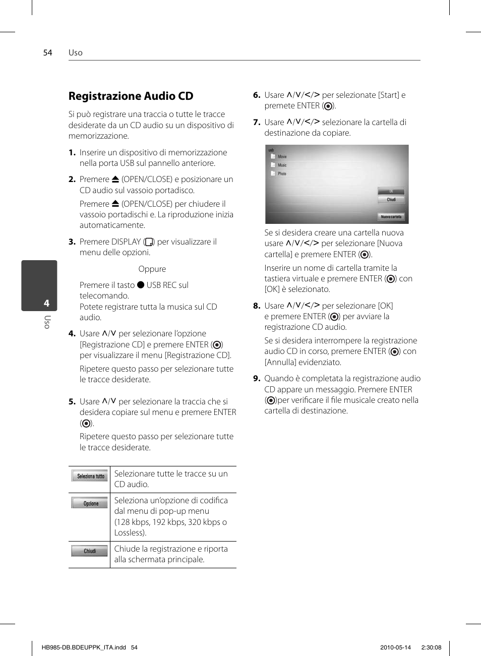 Registrazione audio cd | Pioneer BCS-303 User Manual | Page 276 / 448