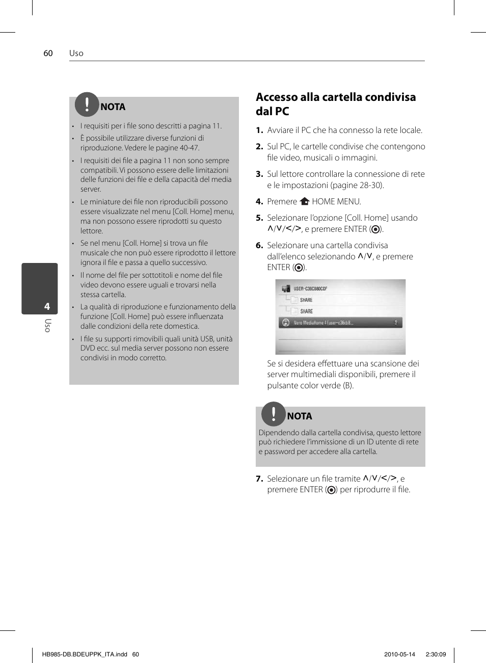 Accesso alla cartella condivisa dal pc | Pioneer BCS-303 User Manual | Page 282 / 448