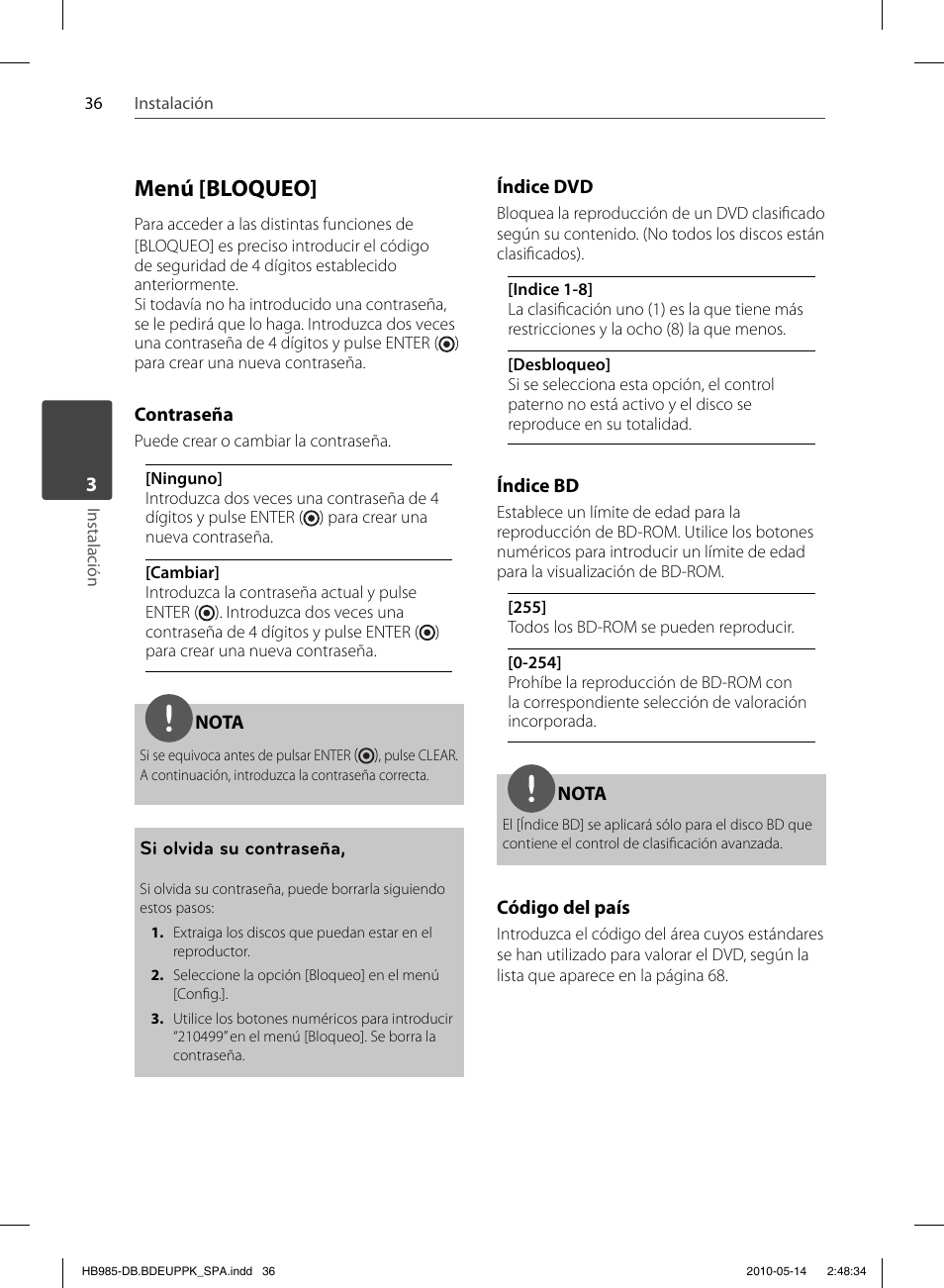 Menú [bloqueo | Pioneer BCS-303 User Manual | Page 332 / 448