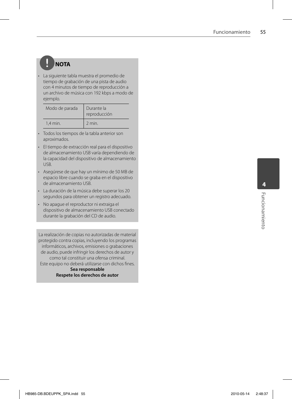 Nota | Pioneer BCS-303 User Manual | Page 351 / 448