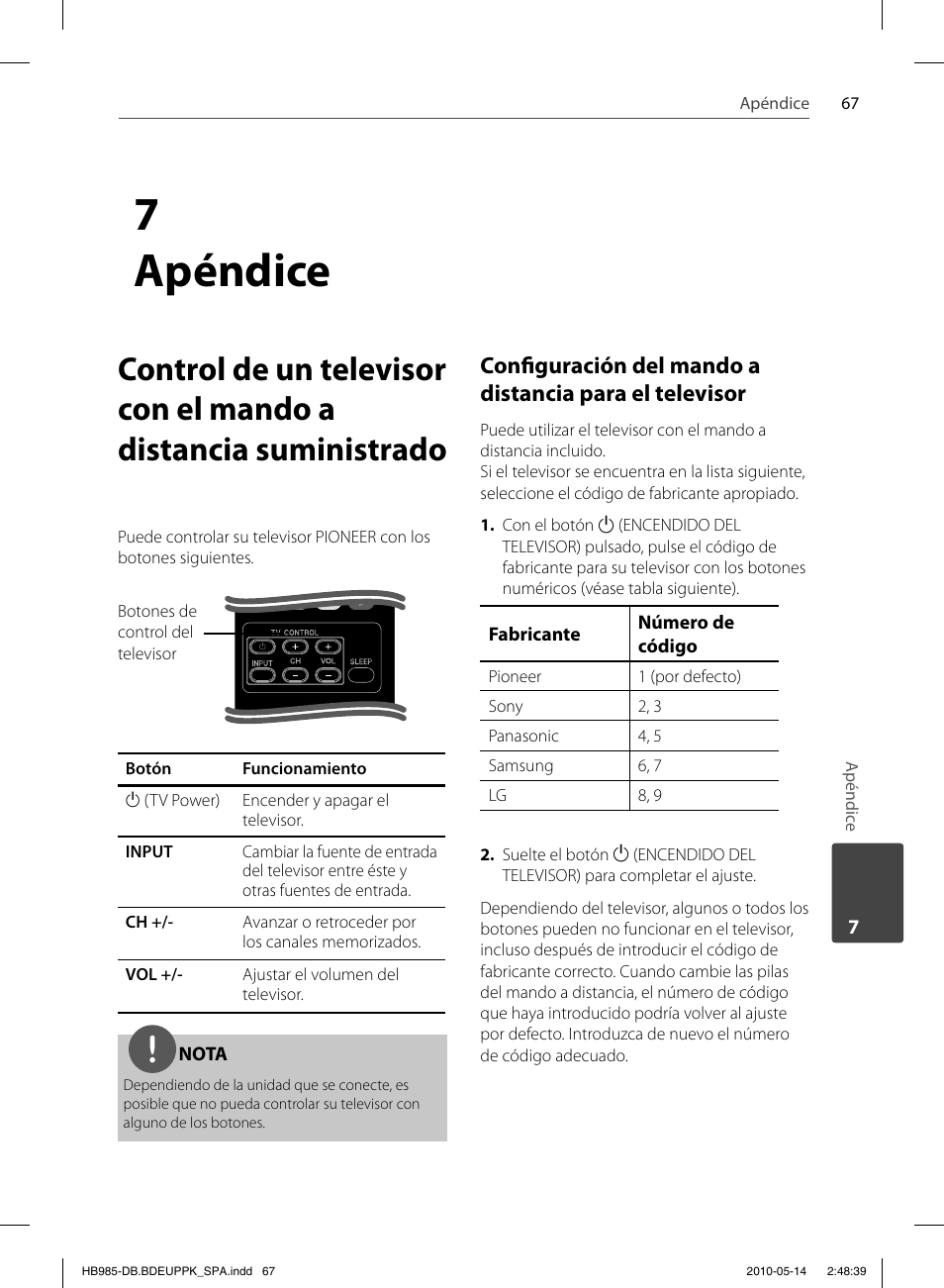 7 apéndice | Pioneer BCS-303 User Manual | Page 363 / 448