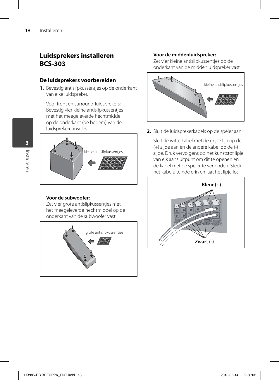 Luidsprekers installeren bcs-303 | Pioneer BCS-303 User Manual | Page 388 / 448