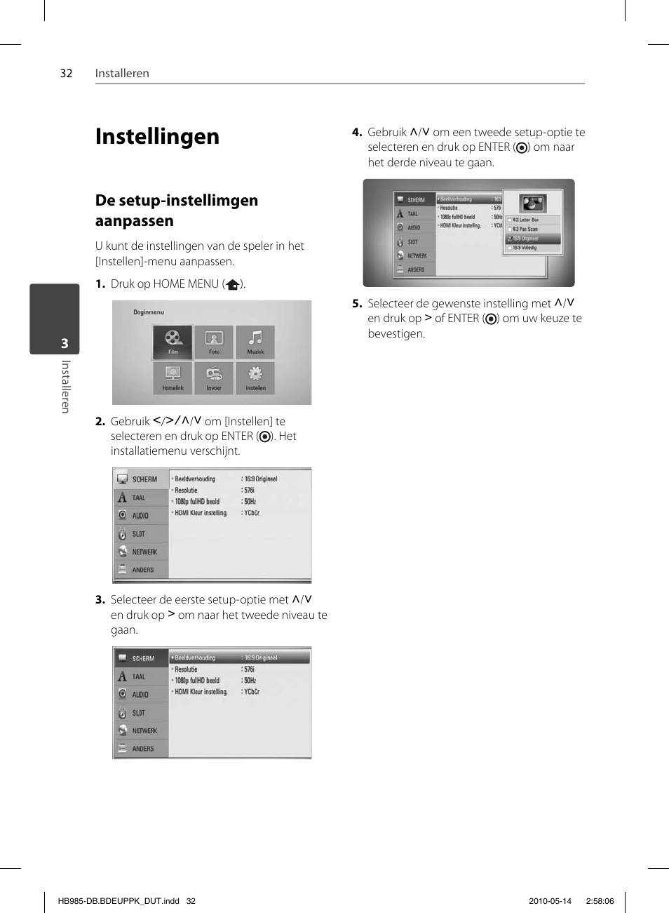 Instellingen, De setup-instellimgen aanpassen | Pioneer BCS-303 User Manual | Page 402 / 448