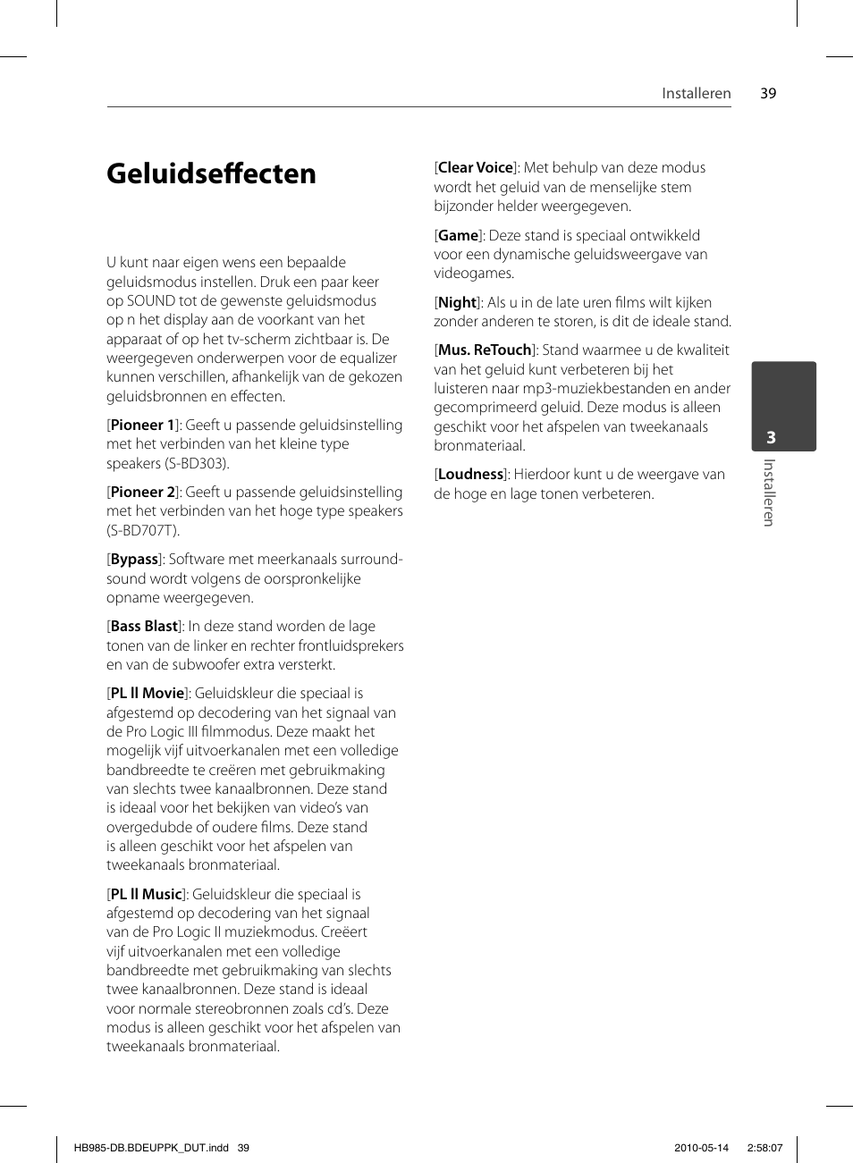 Geluidseff ecten | Pioneer BCS-303 User Manual | Page 409 / 448